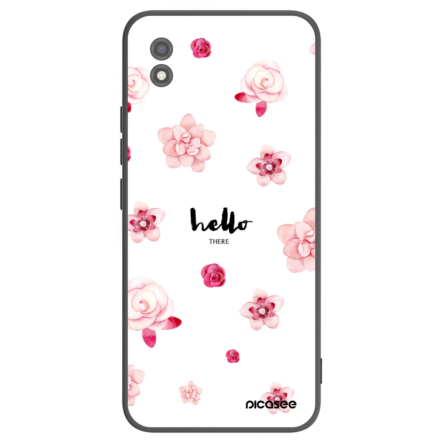 Picasee crna silikonska maskica za Realme C11 (2021) - Hello there