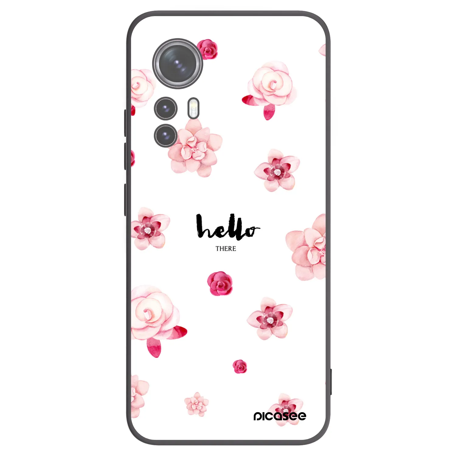 Picasee crna silikonska maskica za Xiaomi 12 - Hello there