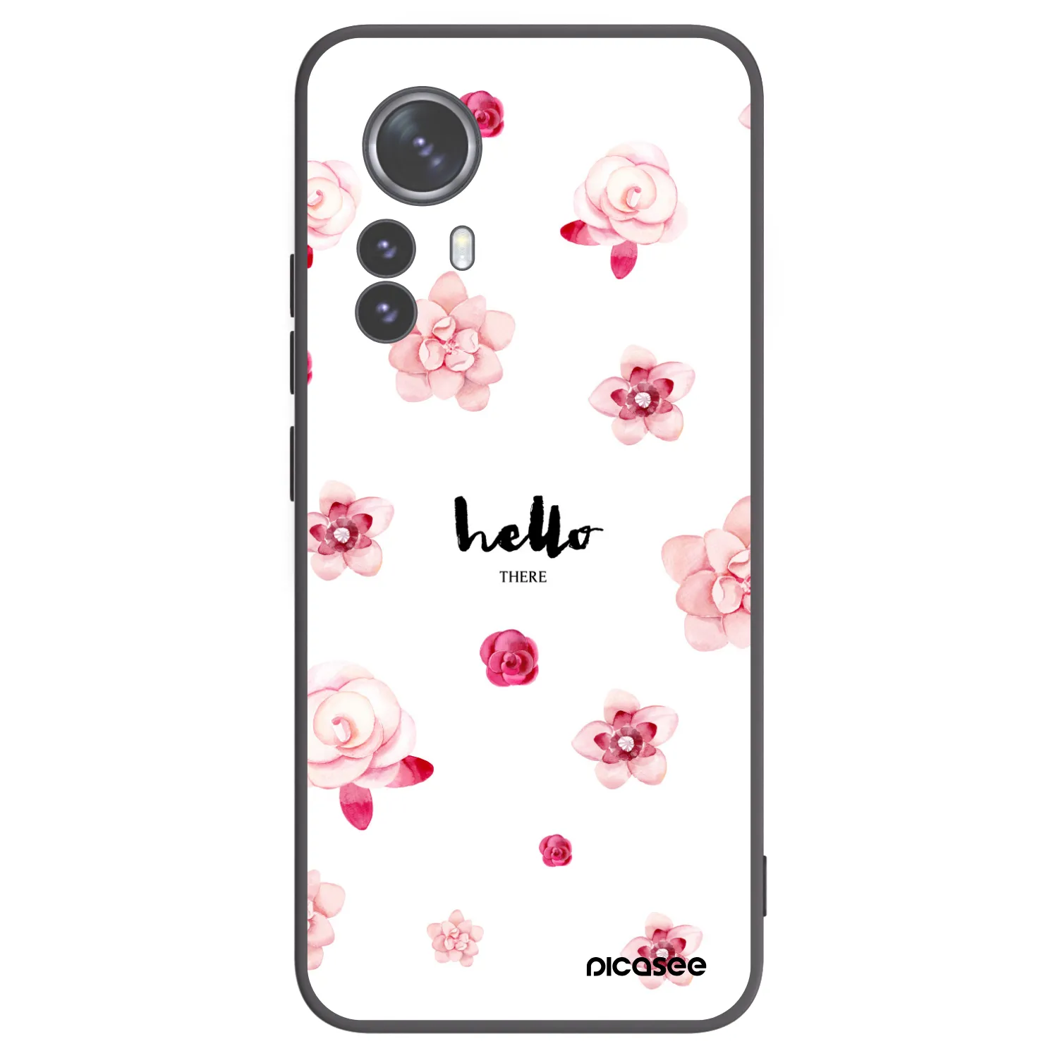 Picasee crna silikonska maskica za Xiaomi 12 Pro - Hello there