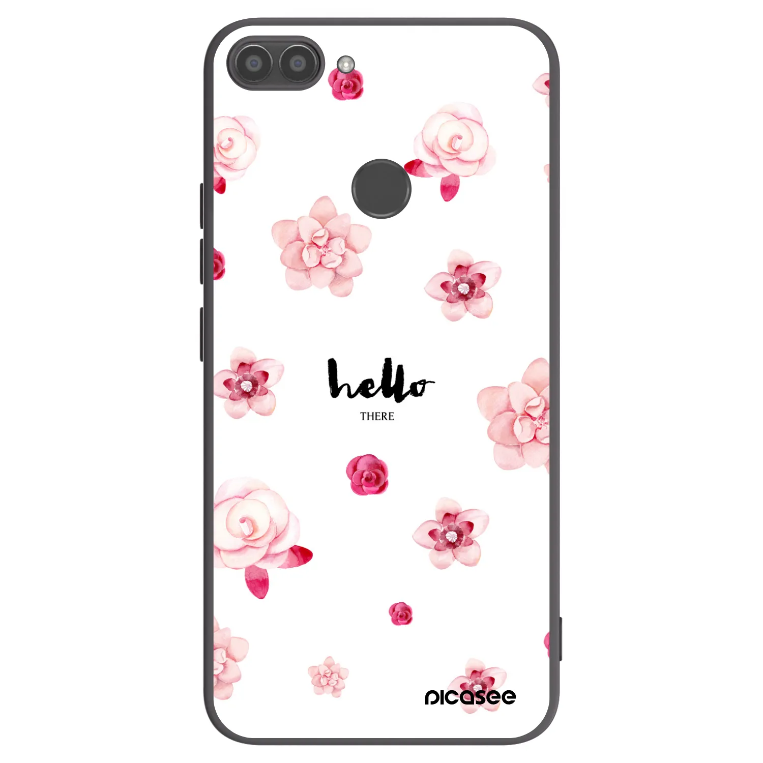 Picasee crna silikonska maskica za Huawei P Smart - Hello there