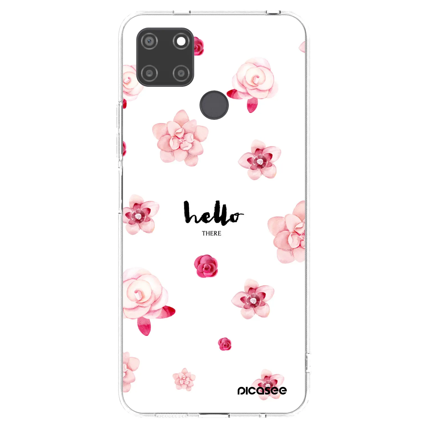 Picasee silikonska prozirna maskica za Realme C21Y - Hello there