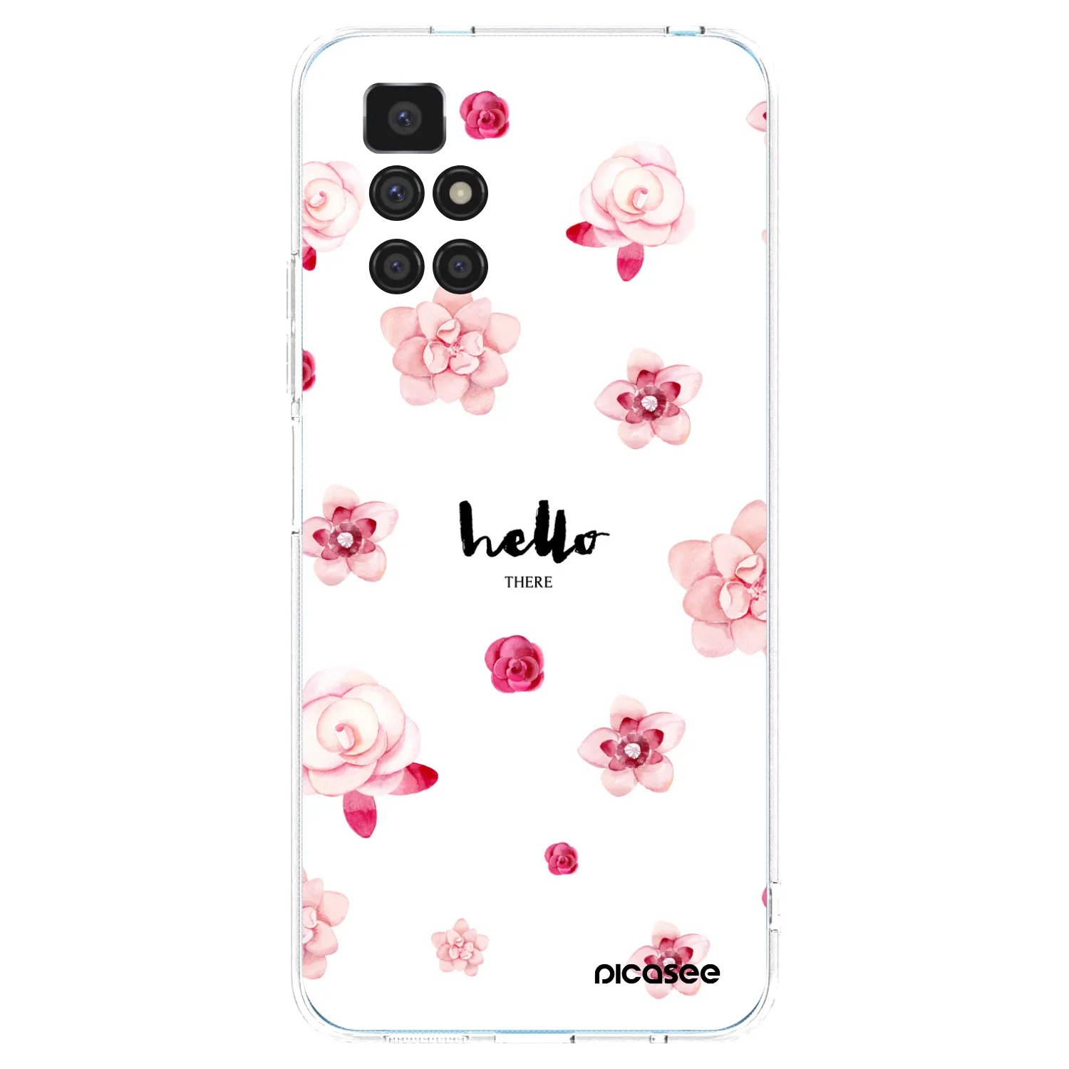 Picasee silikonska prozirna maskica za Xiaomi Redmi 10 (2022) - Hello there