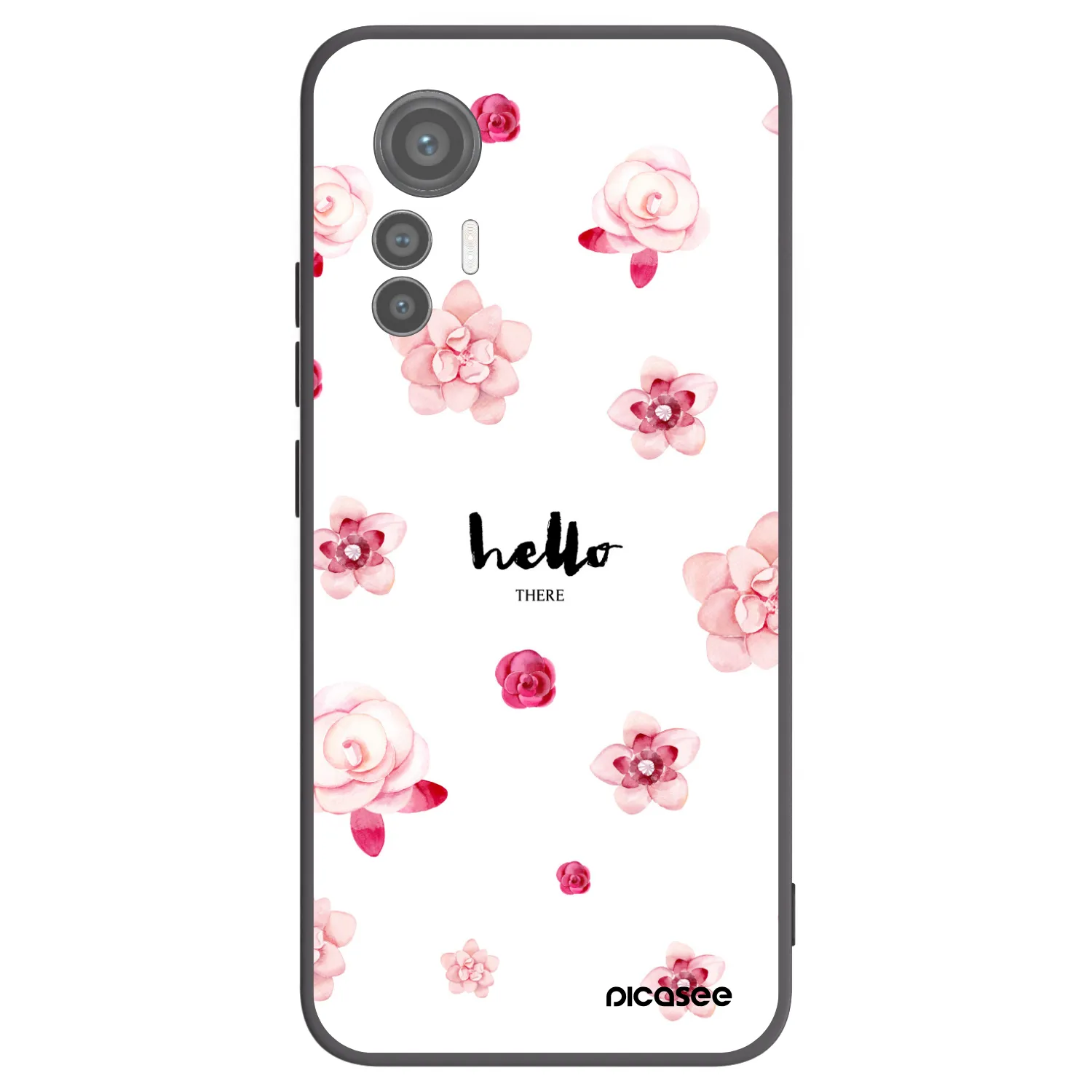 Picasee crna silikonska maskica za Xiaomi 12 Lite - Hello there