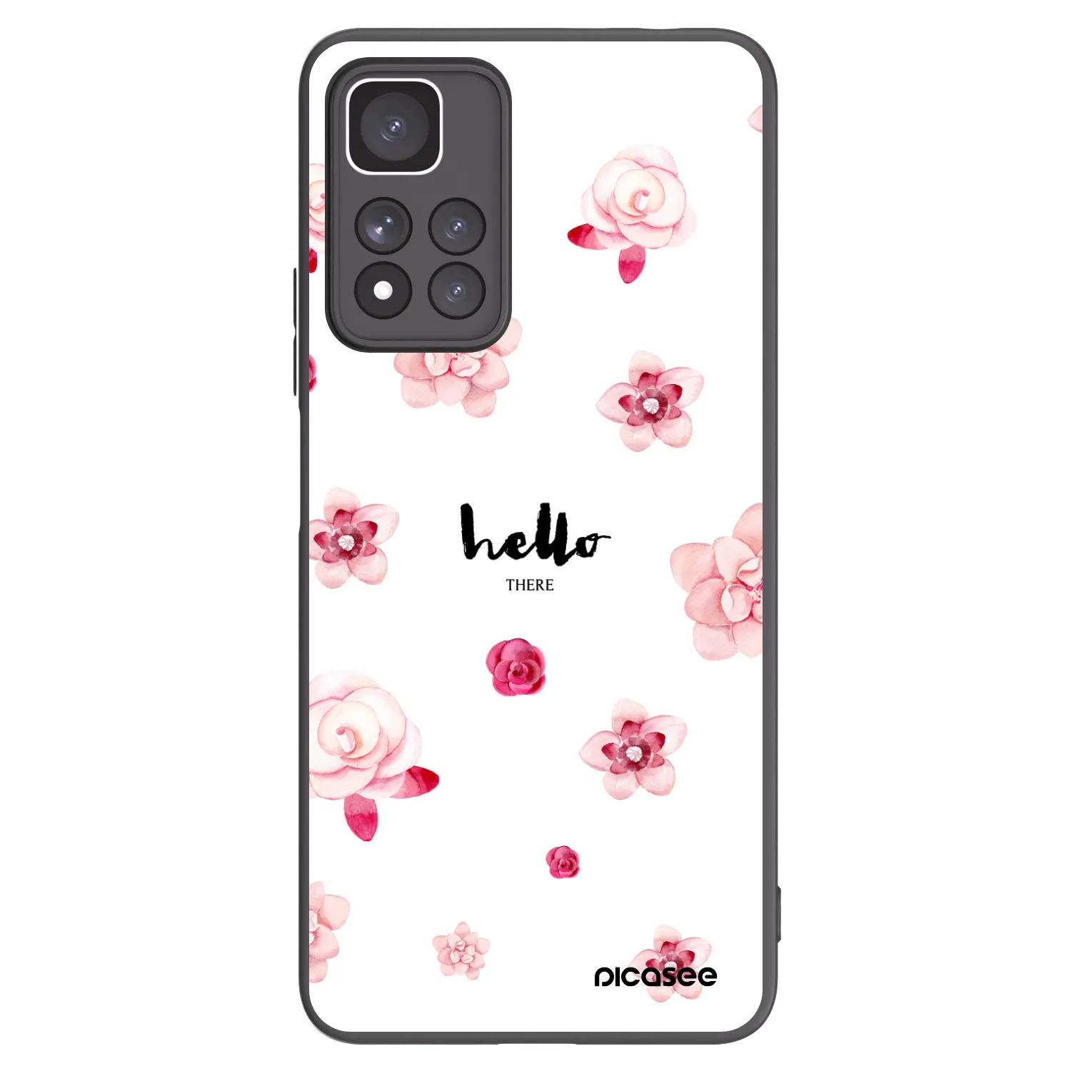 Picasee crna silikonska maskica za Xiaomi Redmi Note 11 Pro+ 5G - Hello there