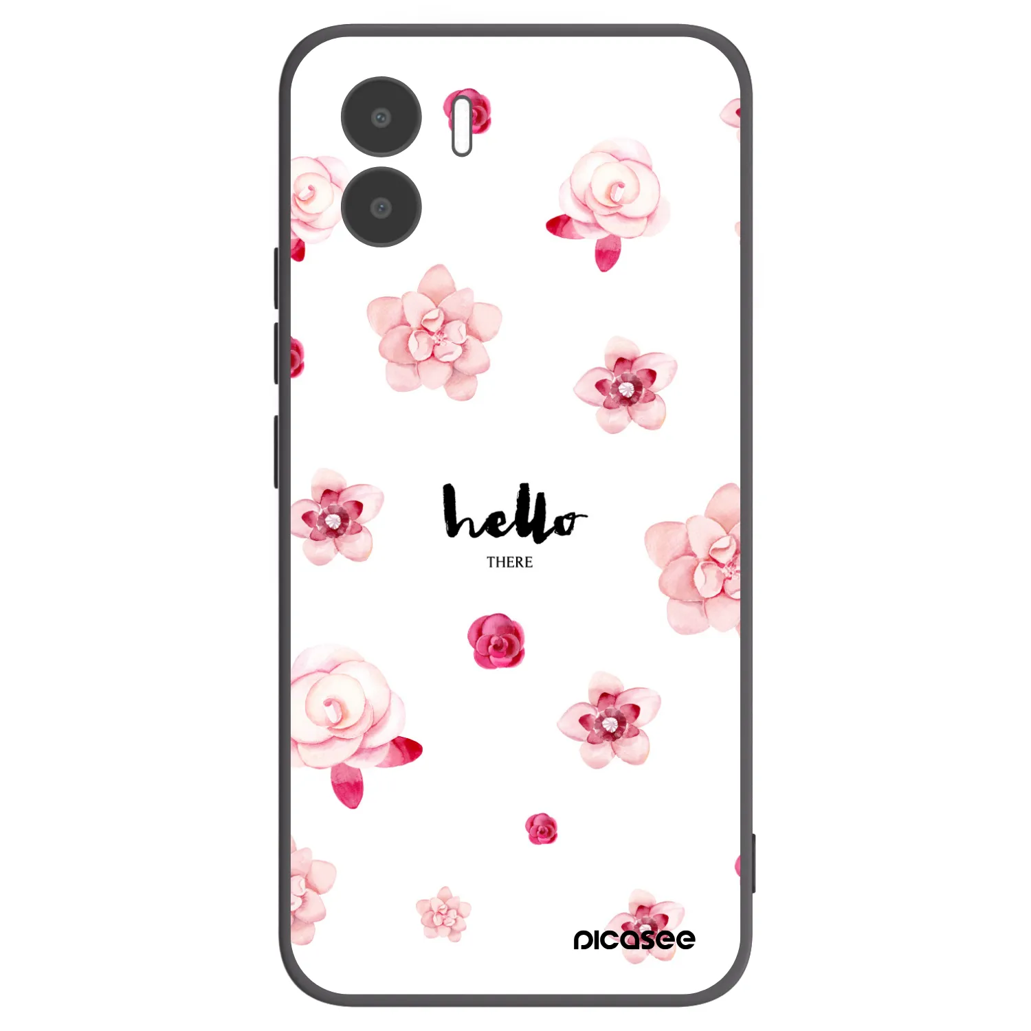 Picasee crna silikonska maskica za Xiaomi Redmi A1 - Hello there