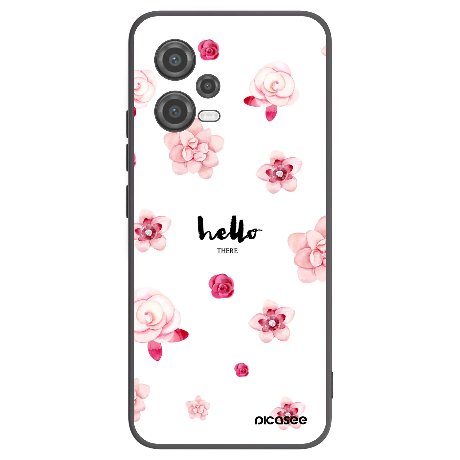 Picasee crna silikonska maskica za Xiaomi Poco X5 - Hello there