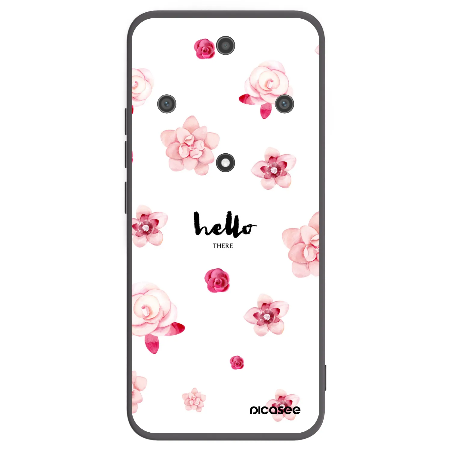 Picasee crna silikonska maskica za Honor Magic5 Lite 5G - Hello there