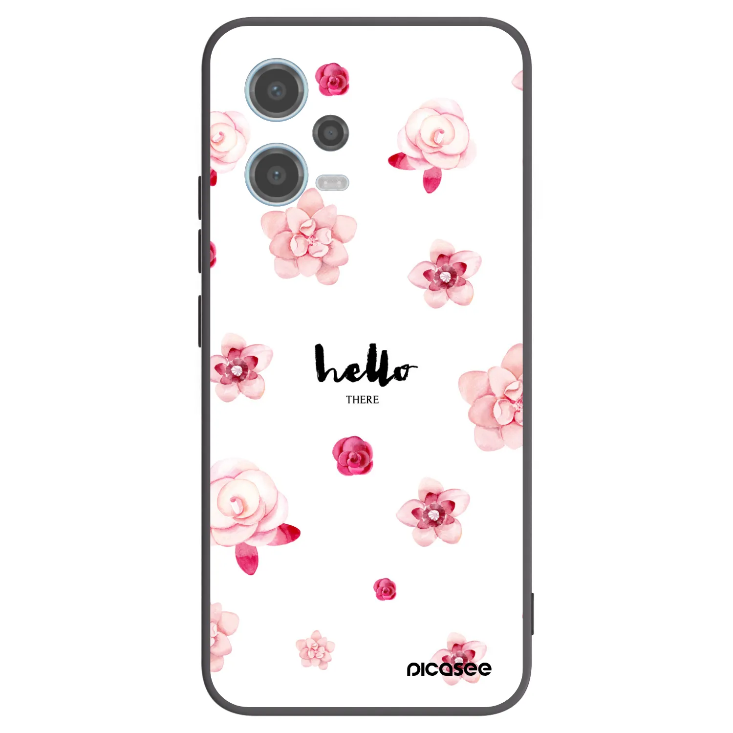 Picasee crna silikonska maskica za Xiaomi Redmi Note 12 5G - Hello there