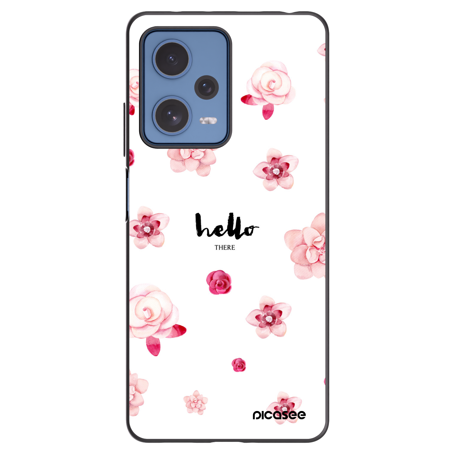 Picasee crna silikonska maskica za Xiaomi Redmi Note 12 Pro 5G - Hello there
