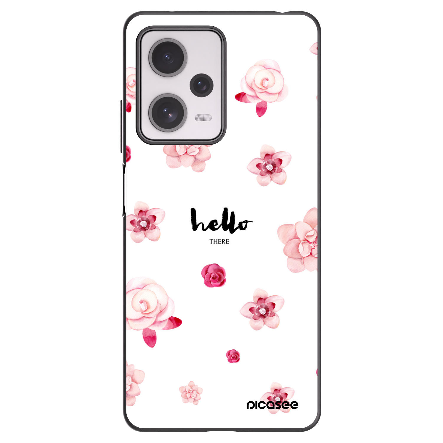 Picasee crna silikonska maskica za Xiaomi Redmi Note 12 Pro+ 5G - Hello there