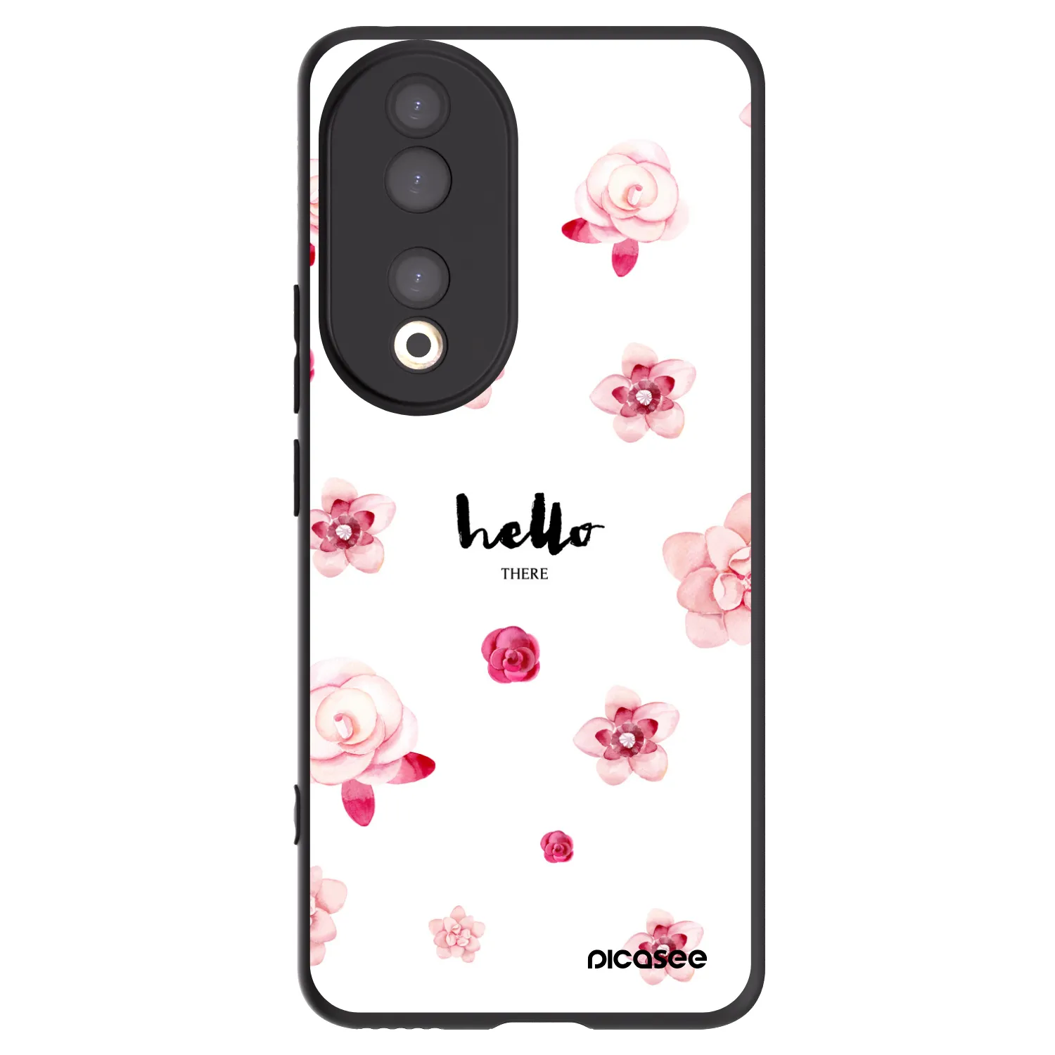 Picasee crna silikonska maskica za Honor 90 5G - Hello there