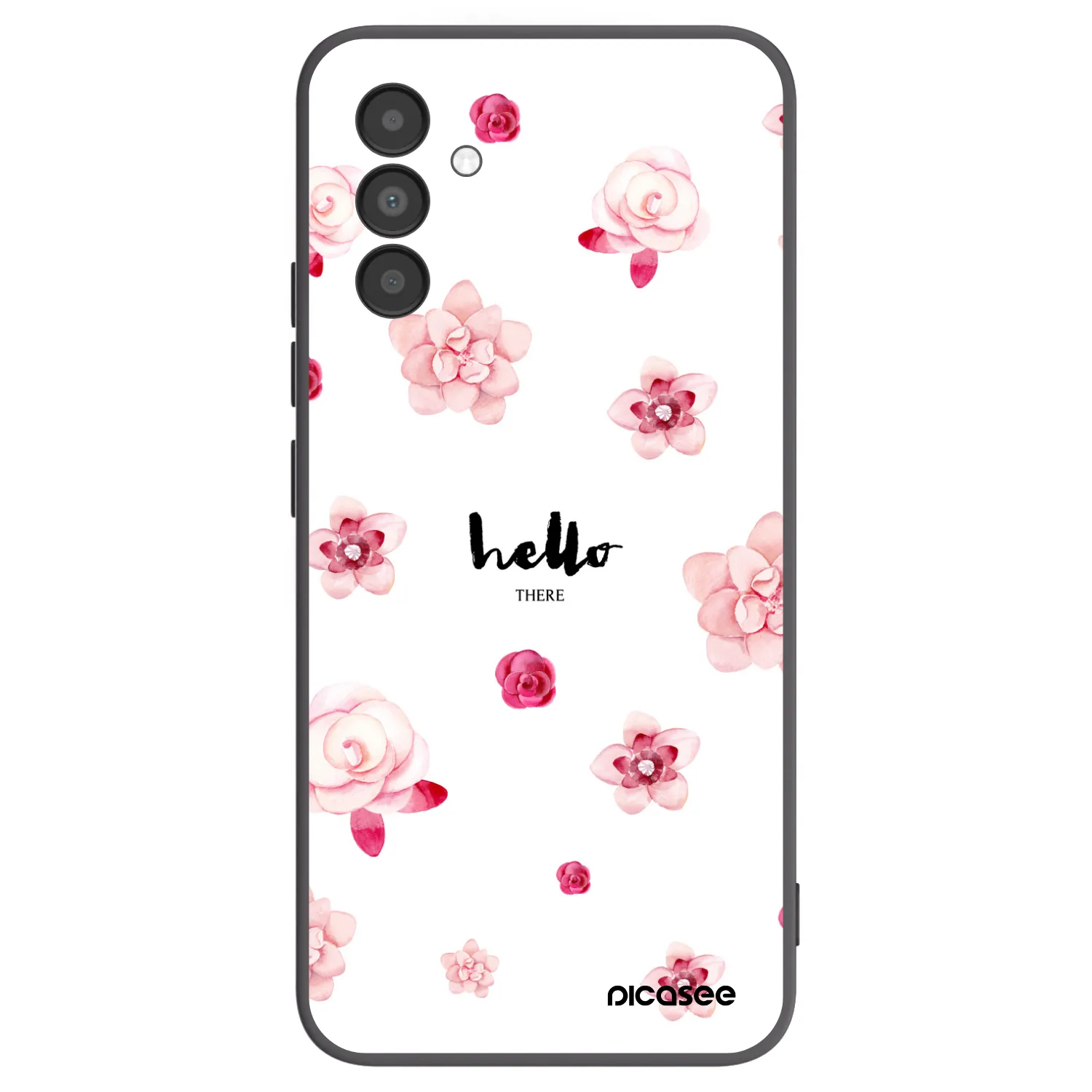 Picasee crna silikonska maskica za Samsung Galaxy A04s A047F - Hello there