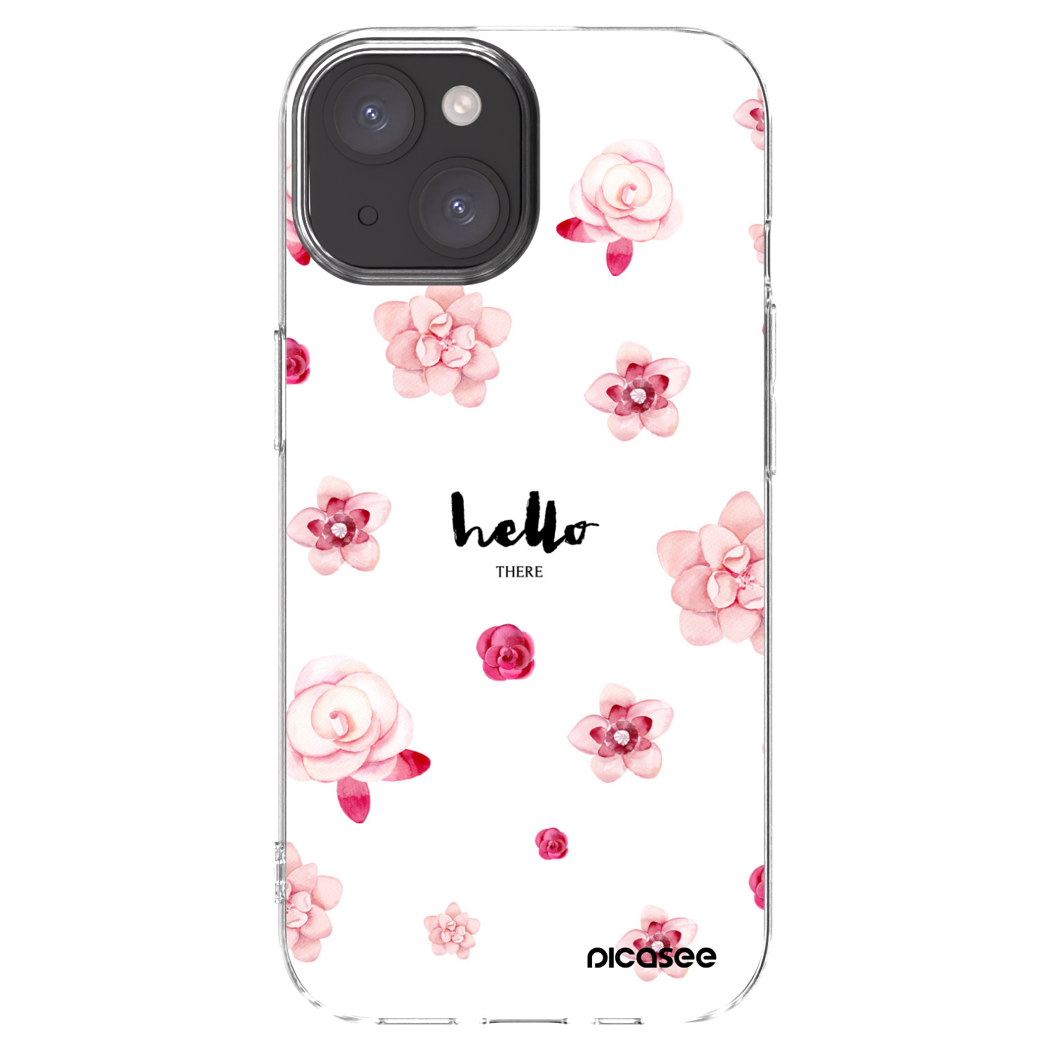 Picasee silikonska prozirna maskica za Apple iPhone 15 - Hello there