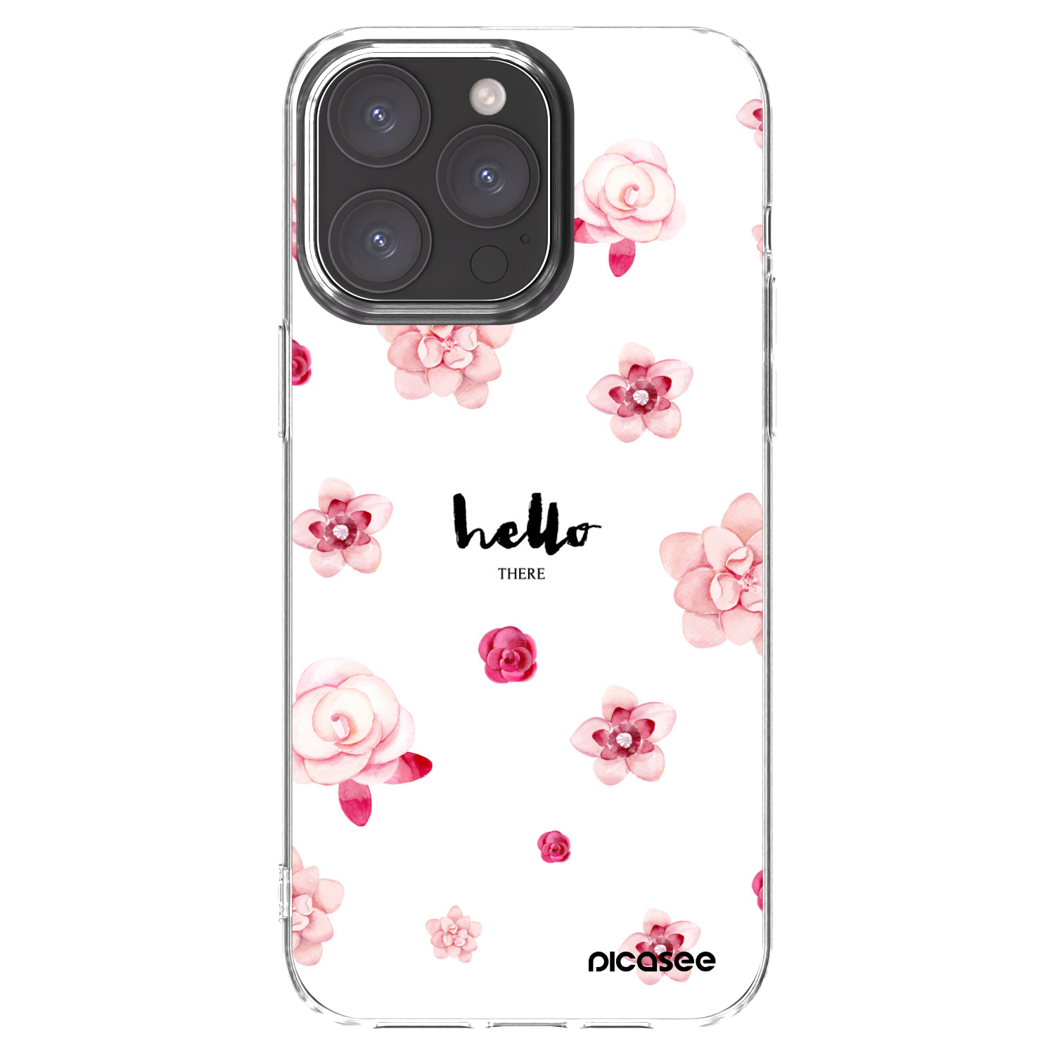 Picasee silikonska prozirna maskica za Apple iPhone 15 Pro Max - Hello there