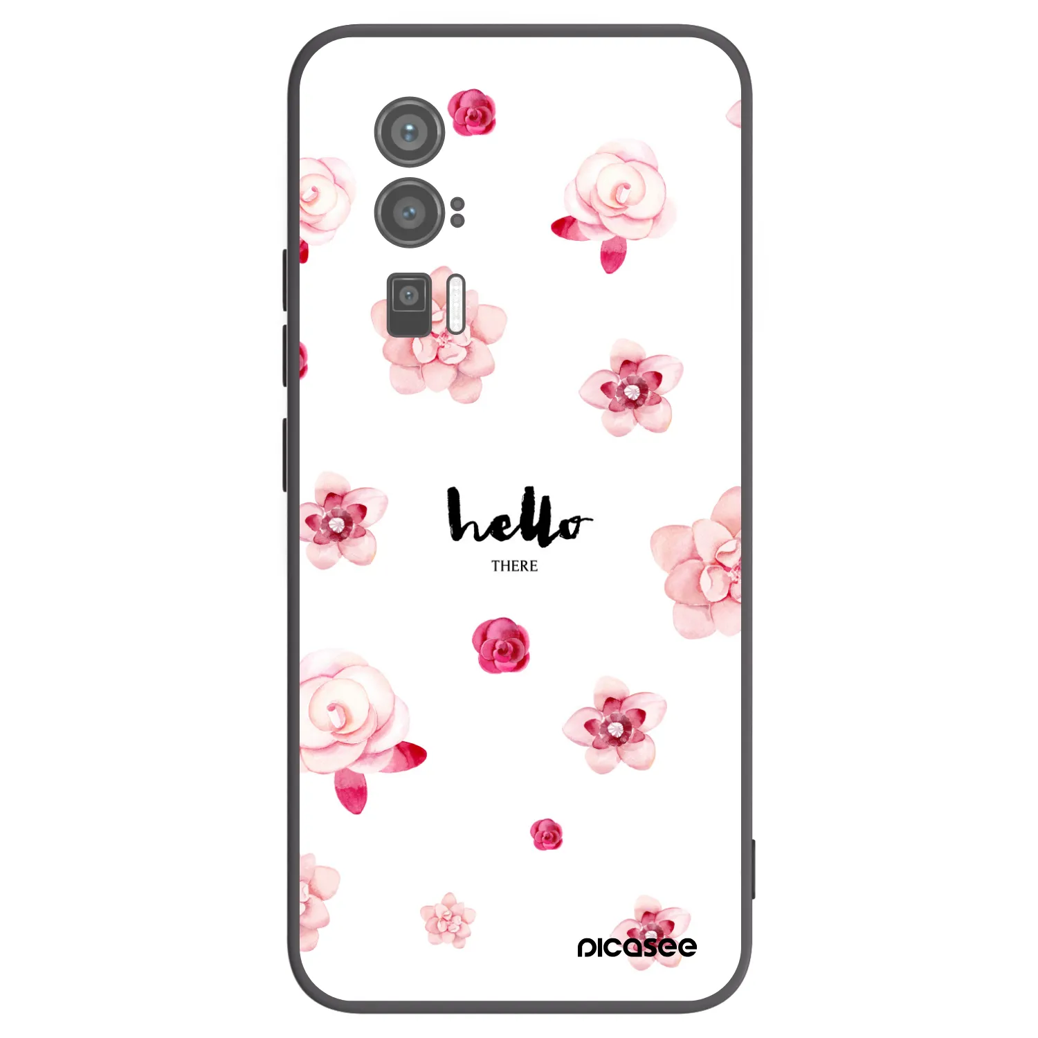Picasee crna silikonska maskica za Xiaomi Poco F5 Pro 5G - Hello there