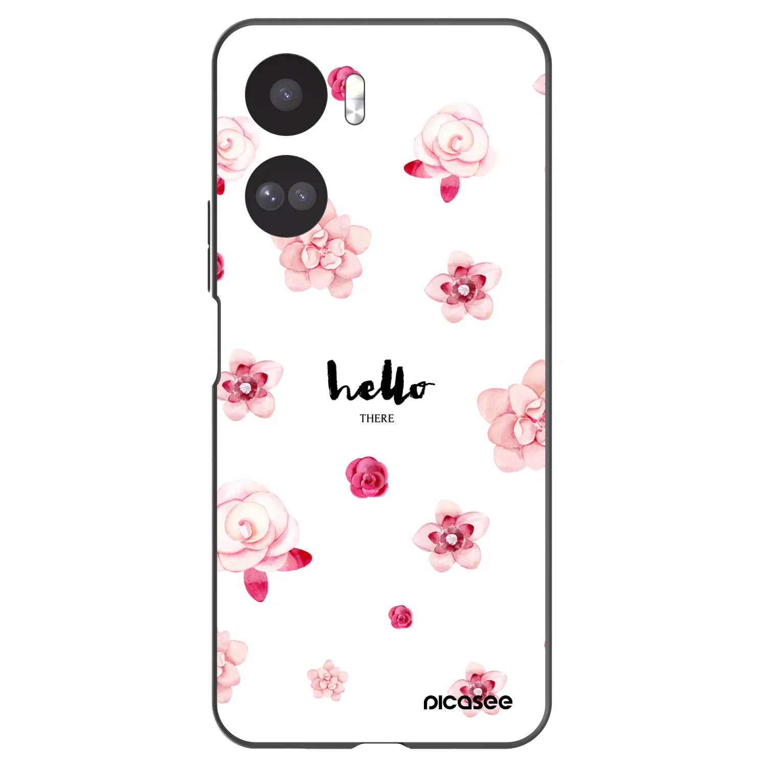 Picasee crna silikonska maskica za Honor 90 Lite 5G - Hello there
