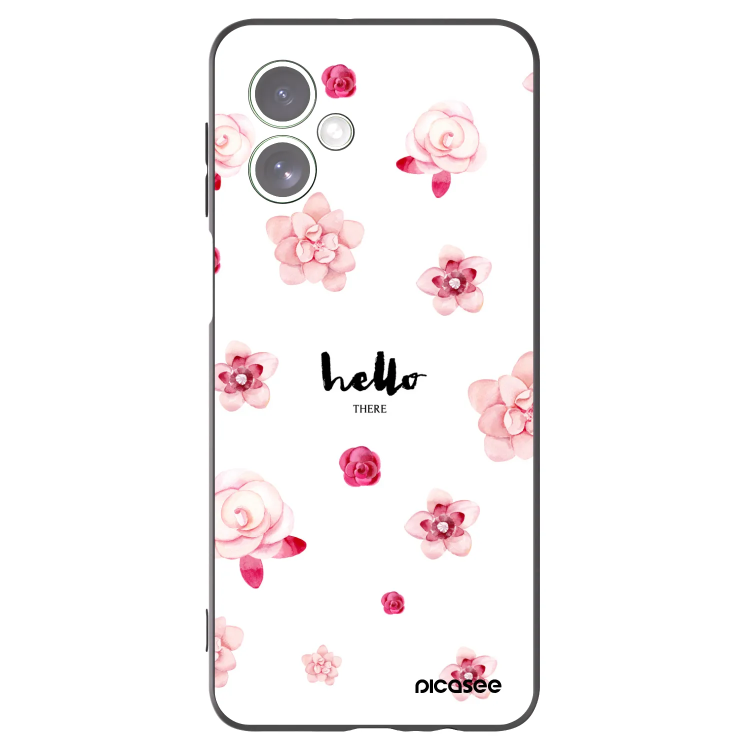 Picasee crna silikonska maskica za Motorola Moto G54 5G - Hello there