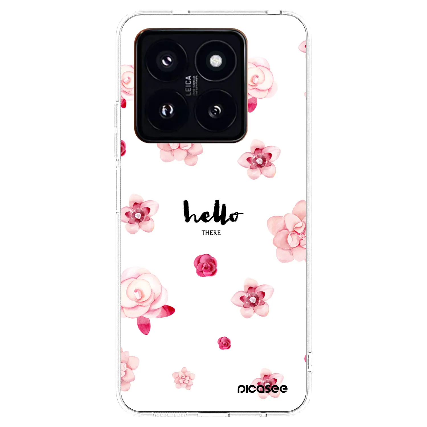Picasee silikonska prozirna maskica za Xiaomi 14 Pro - Hello there