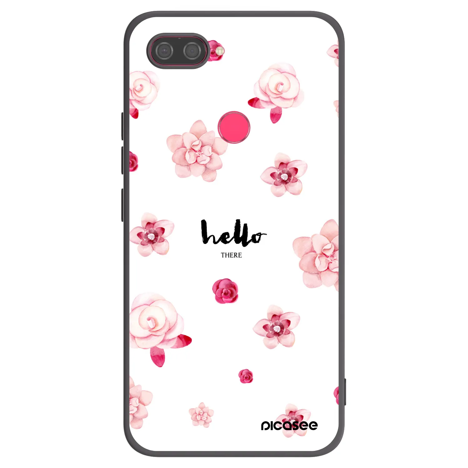 Picasee crna silikonska maskica za Xiaomi Mi 8 Lite - Hello there