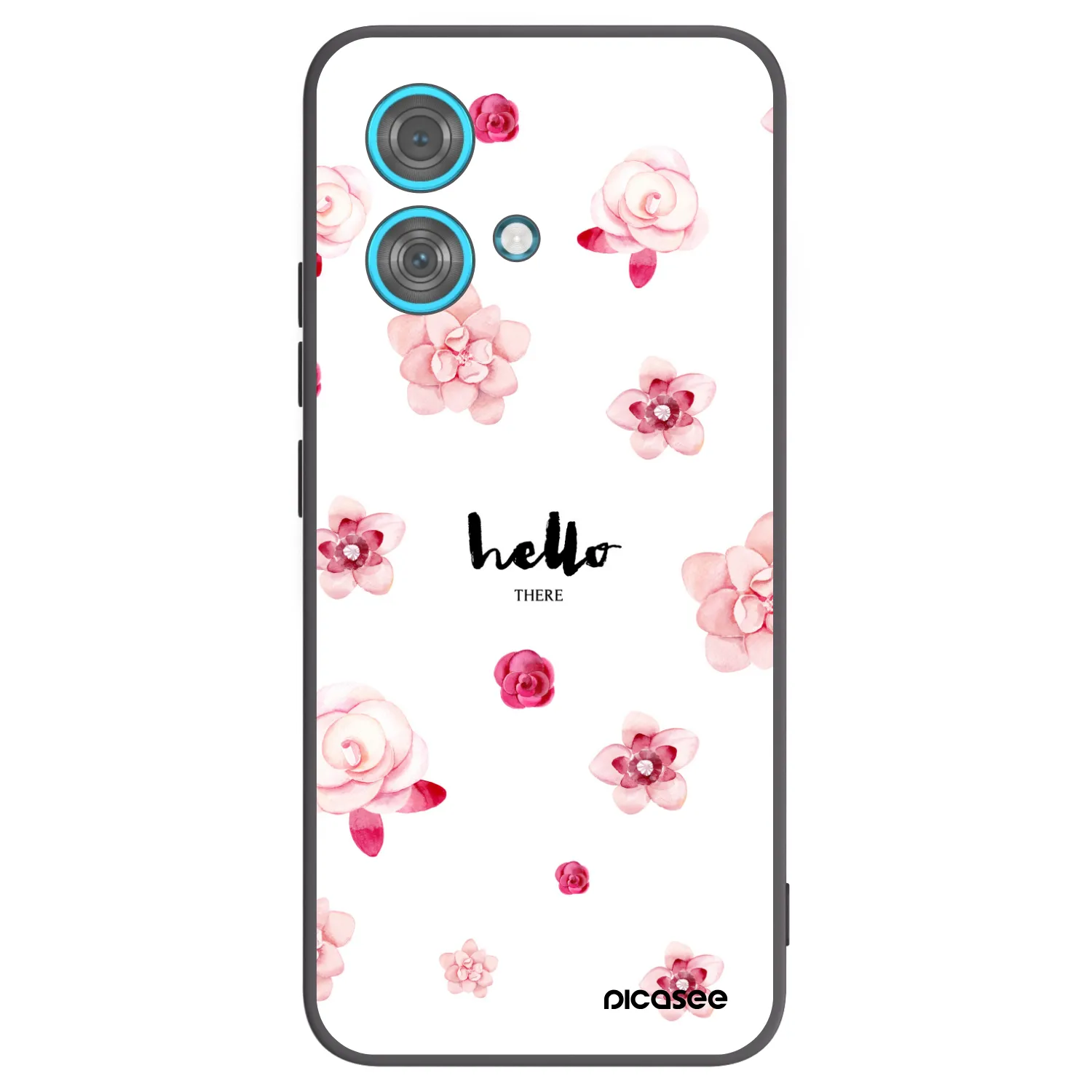 Picasee crna silikonska maskica za Motorola Edge 40 Neo - Hello there