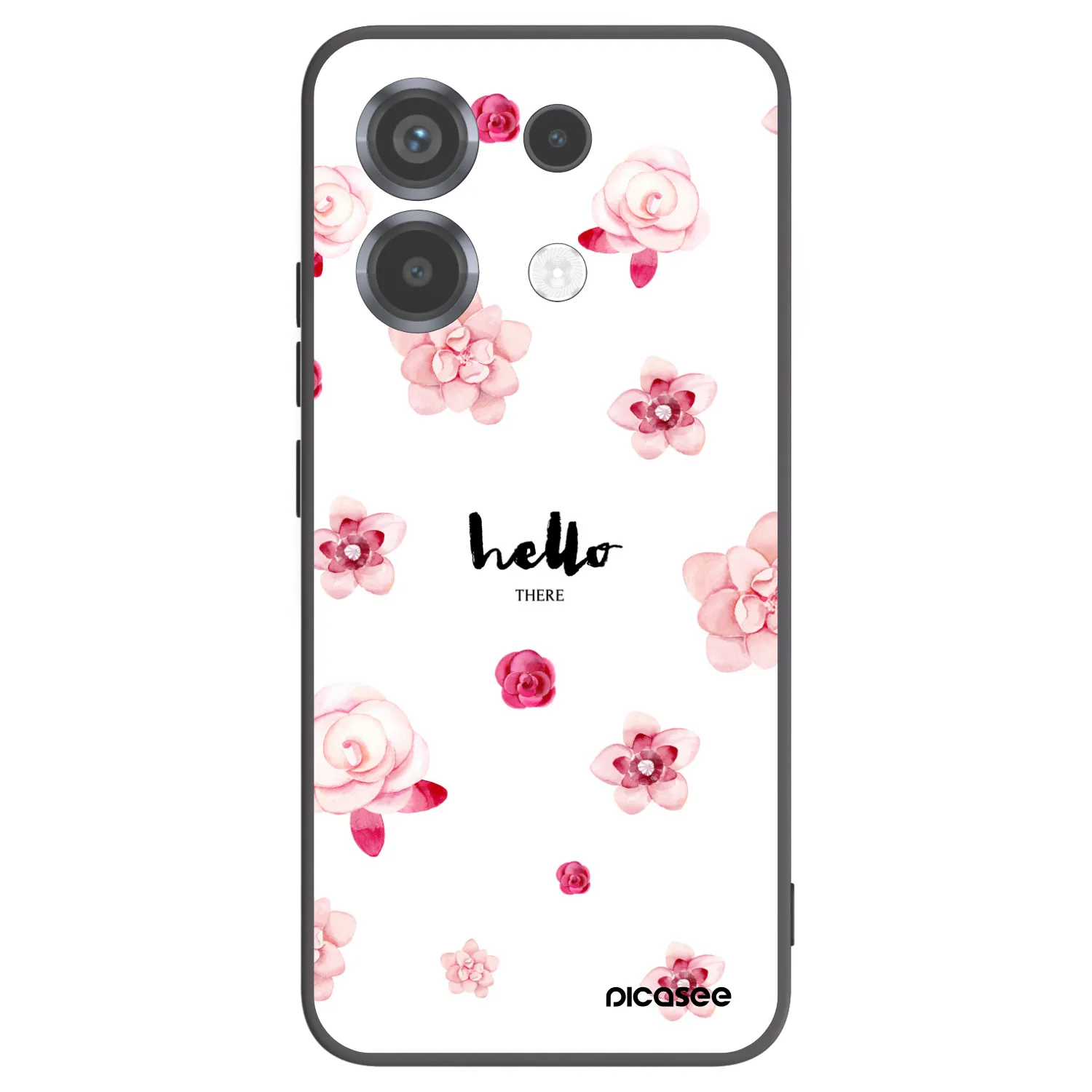 Picasee crna silikonska maskica za Xiaomi Poco X6 - Hello there