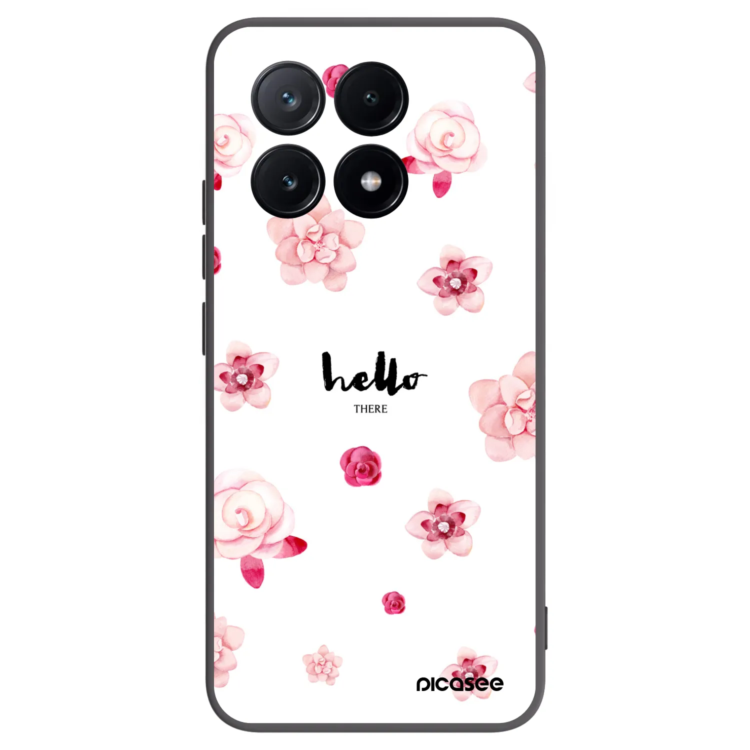 Picasee crna silikonska maskica za Xiaomi Poco X6 Pro - Hello there