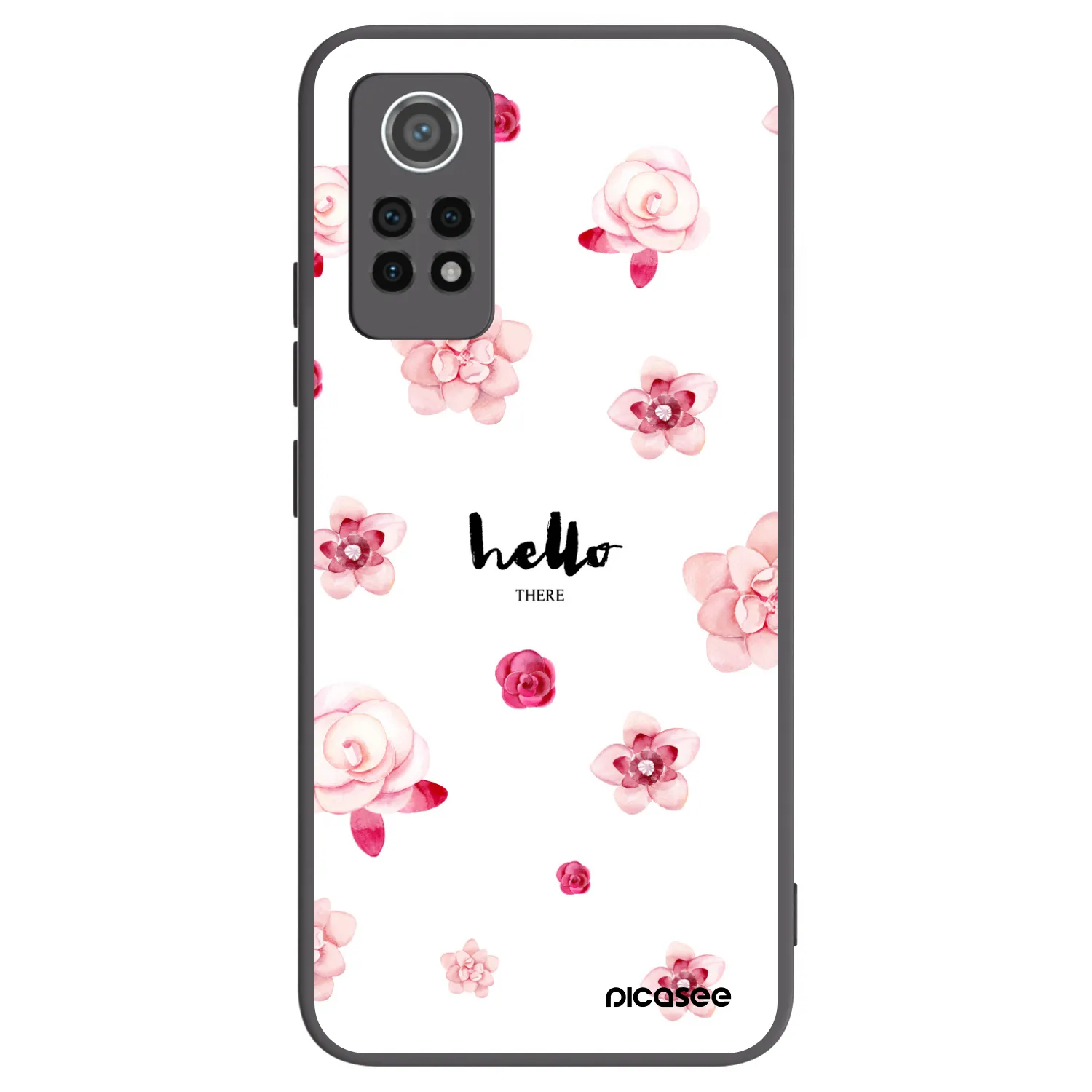 Picasee crna silikonska maskica za Xiaomi Redmi Note 12 Pro 4G - Hello there