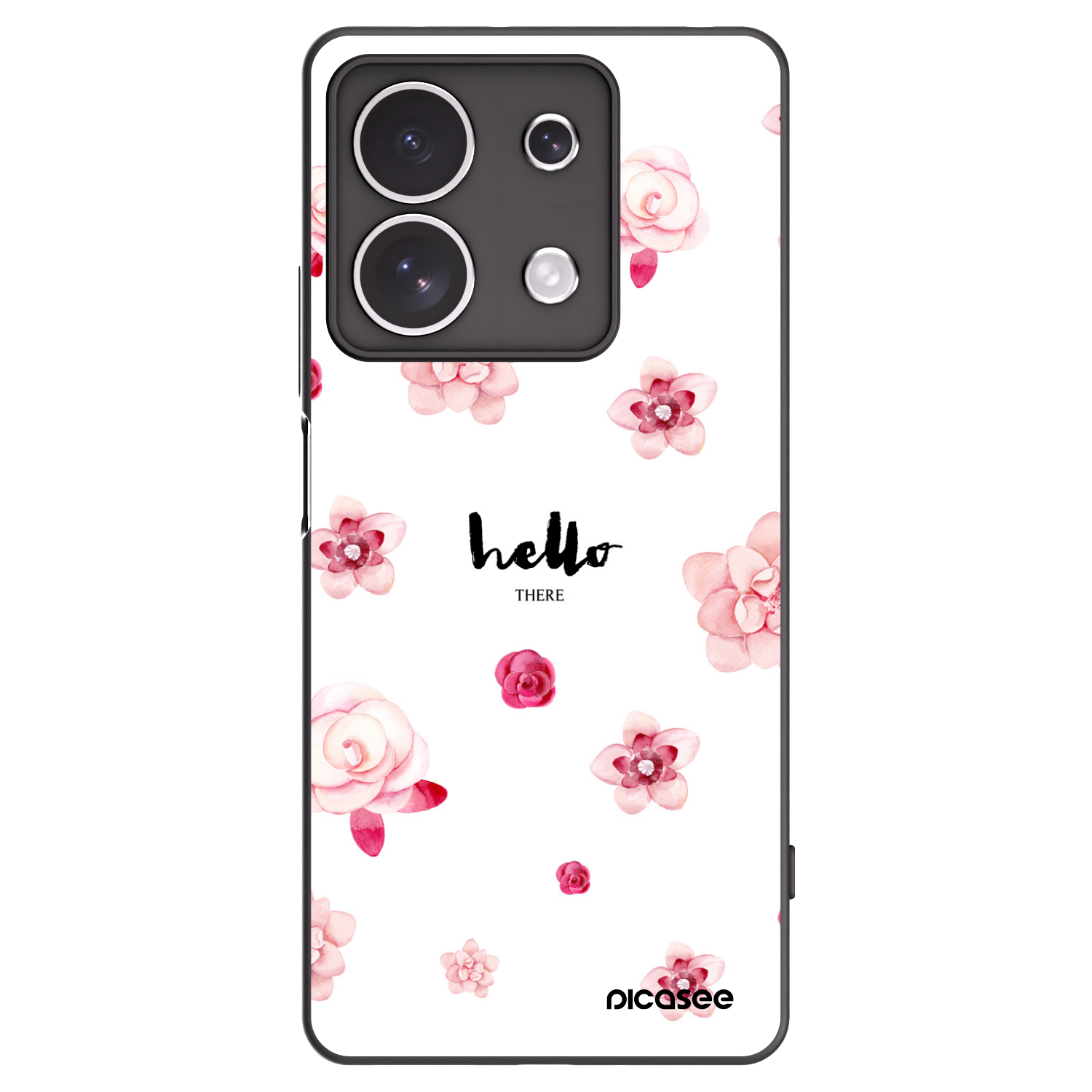 Picasee crna silikonska maskica za Xiaomi Redmi Note 13 4G - Hello there