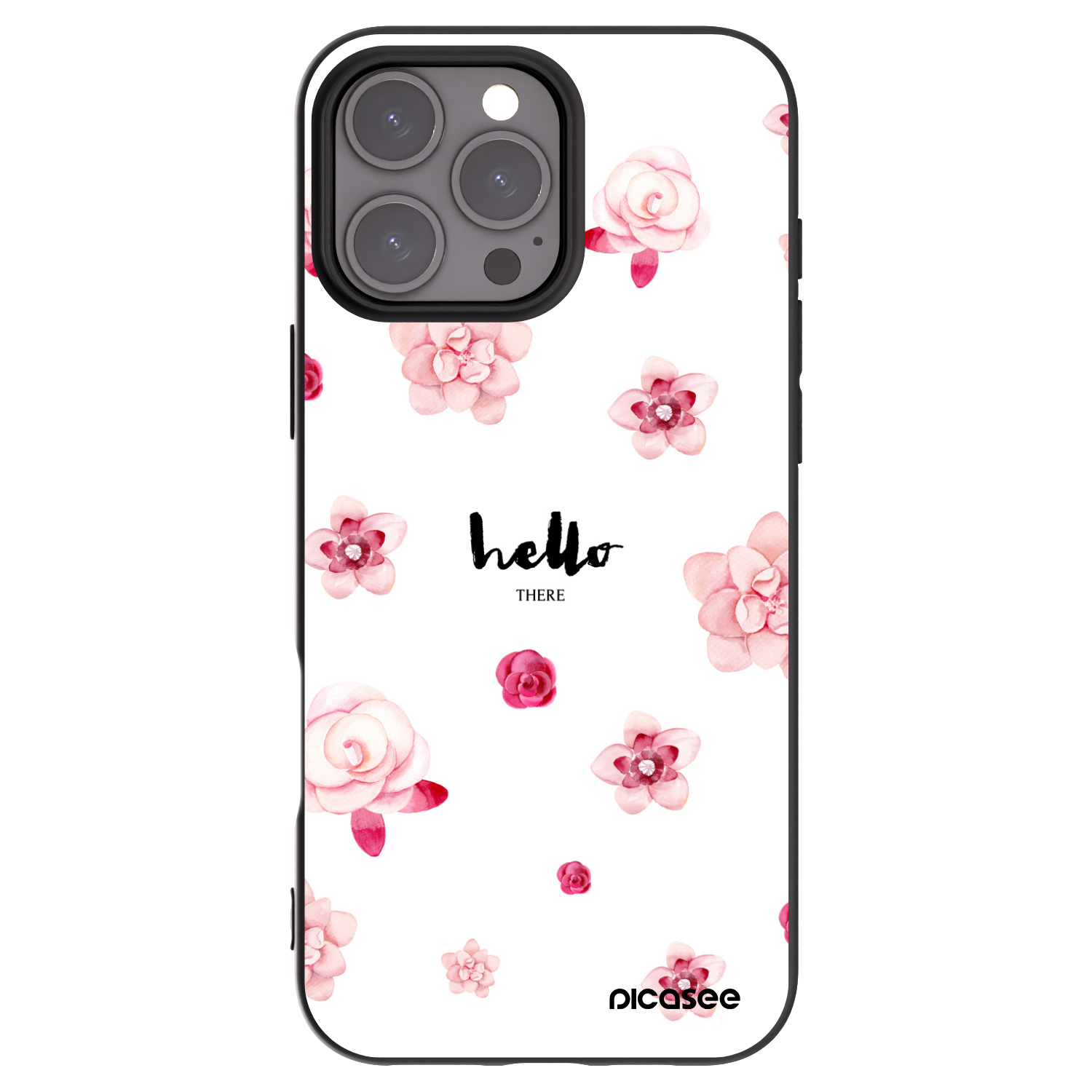 Picasee crna silikonska maskica za Apple iPhone 16 Pro Max - Hello there