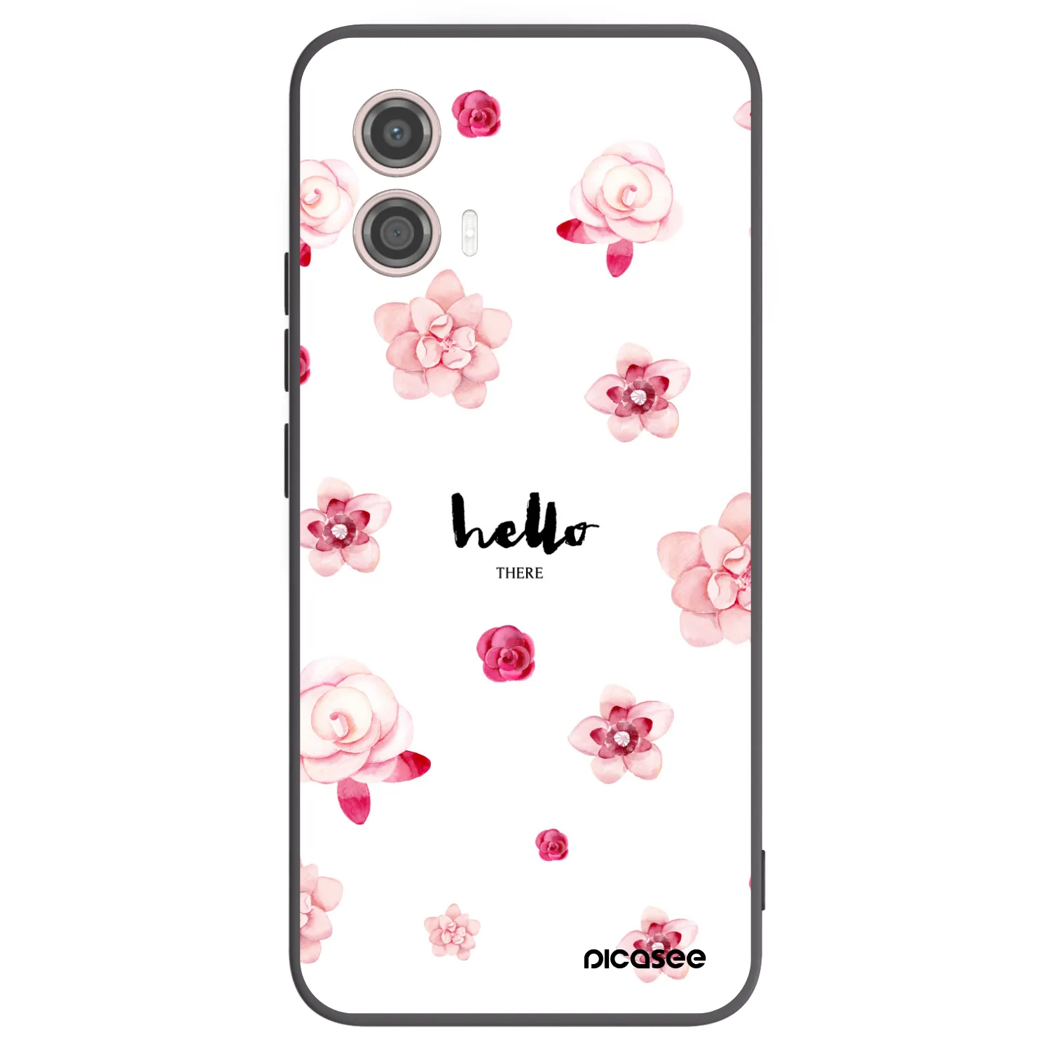 Picasee crna silikonska maskica za Motorola Moto G53 5G - Hello there