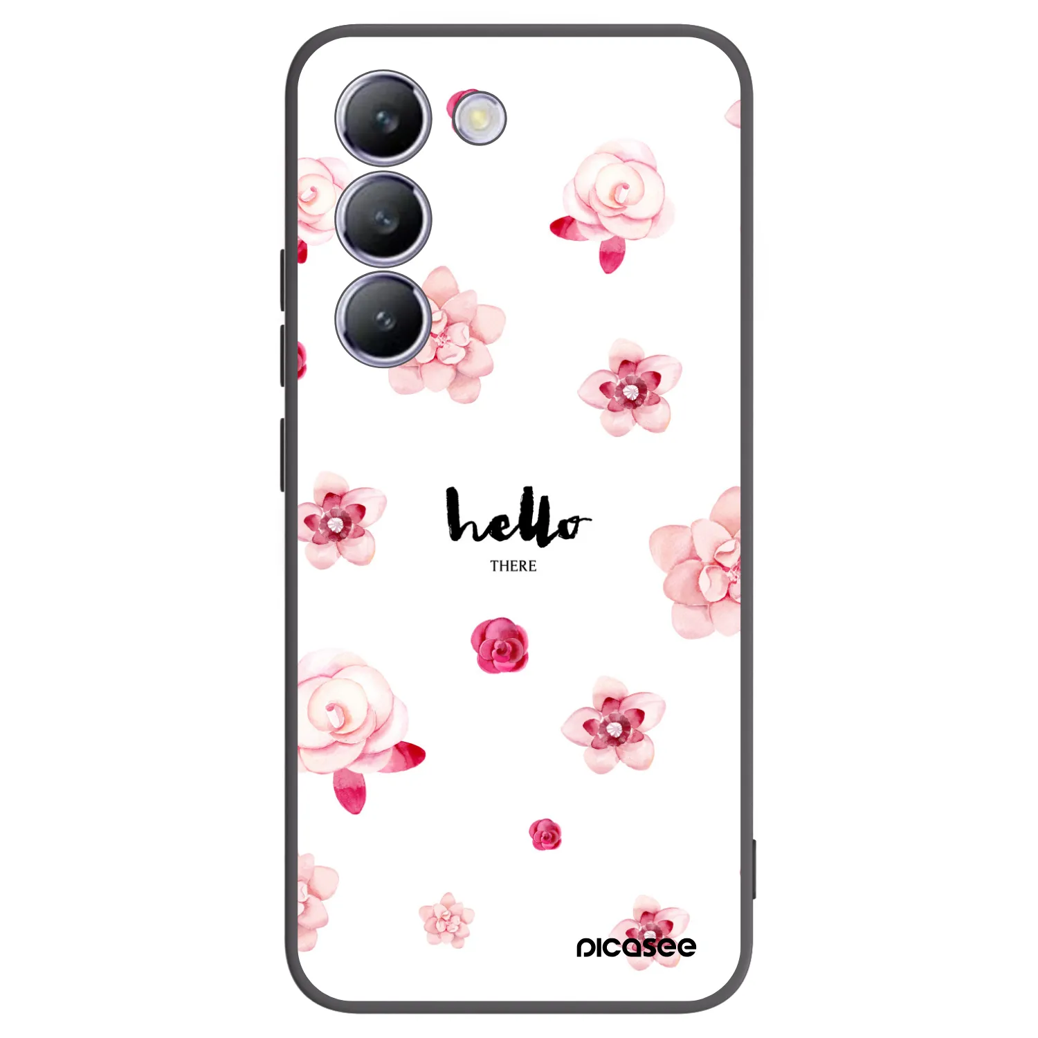 Picasee crna silikonska maskica za Vivo V40 SE 5G - Hello there