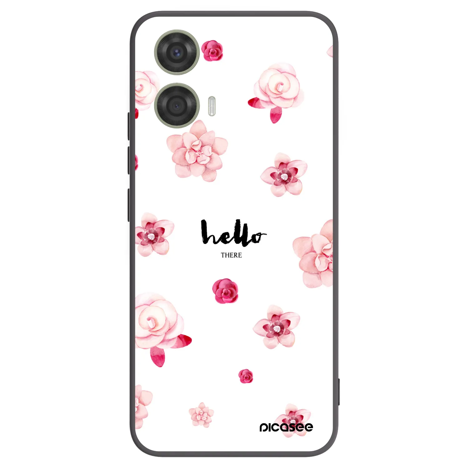 Picasee crna silikonska maskica za Motorola Moto G24 - Hello there