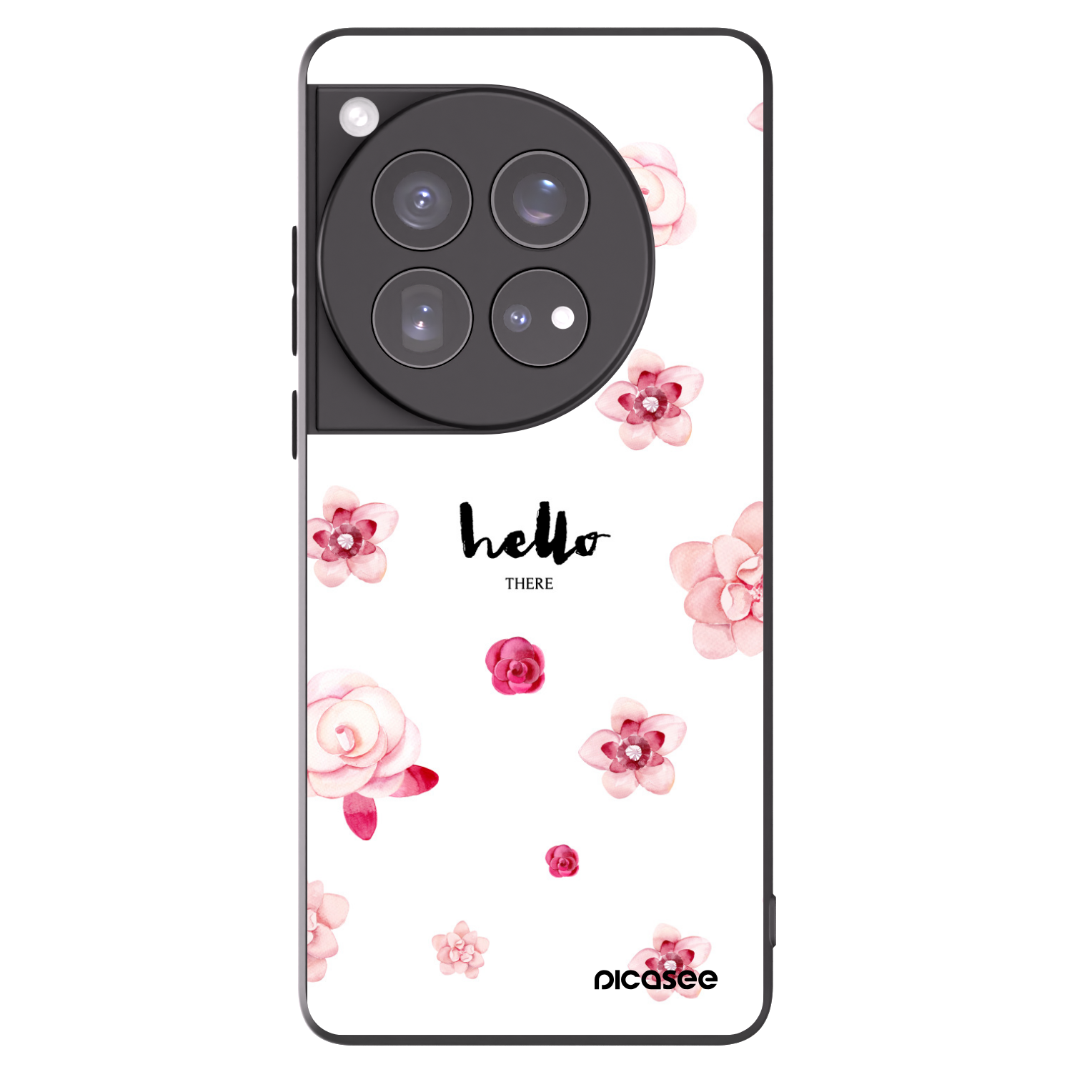 Picasee crna silikonska maskica za OnePlus 12 5G - Hello there