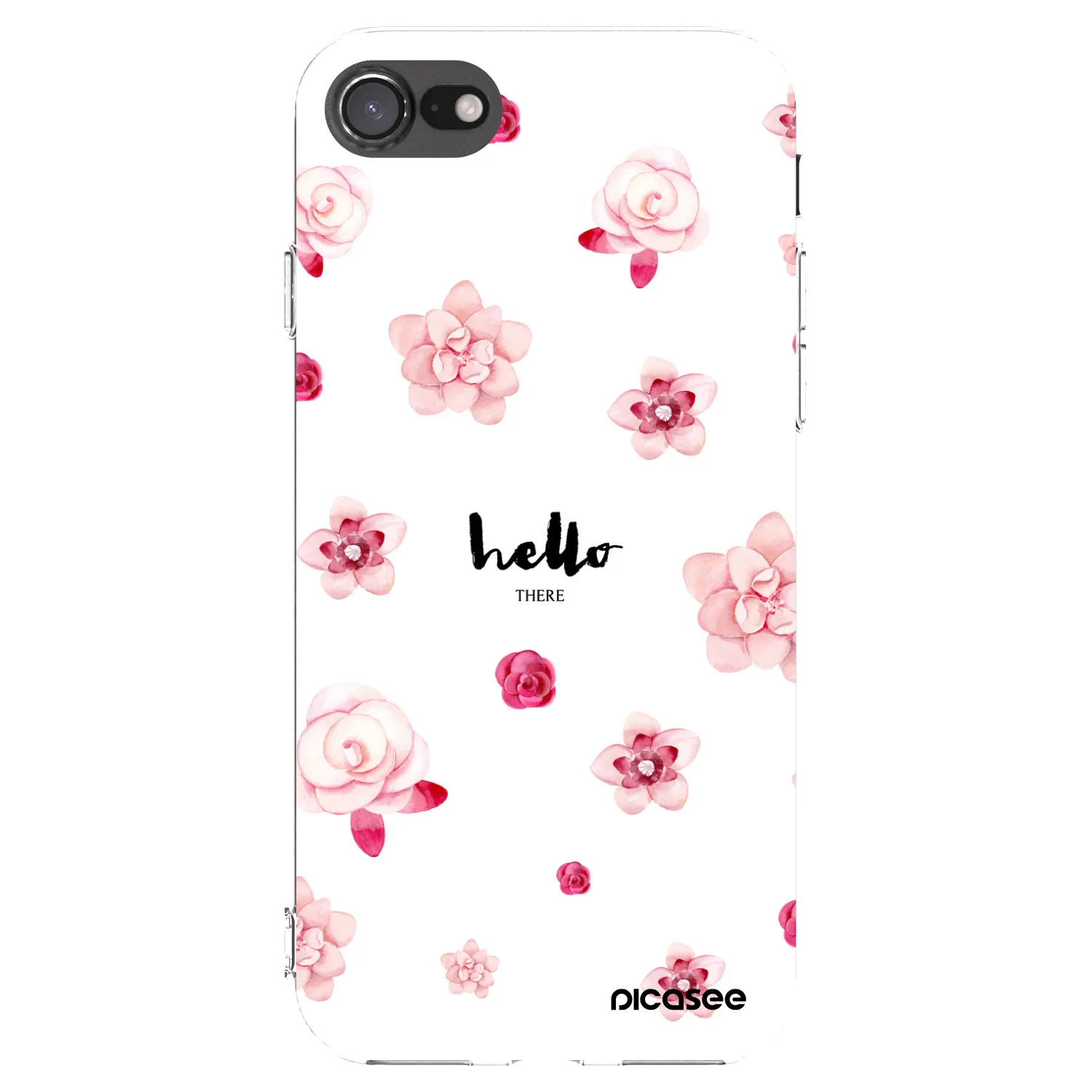 Picasee silikonska prozirna maskica za Apple iPhone 7 - Hello there