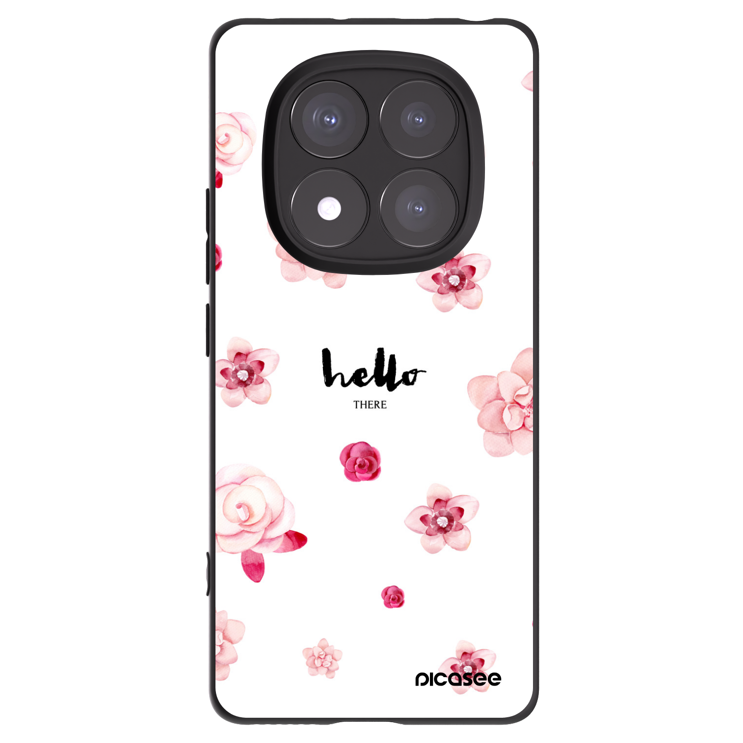 Picasee crna silikonska maskica za Xiaomi Redmi Note 14 Pro 5G - Hello there