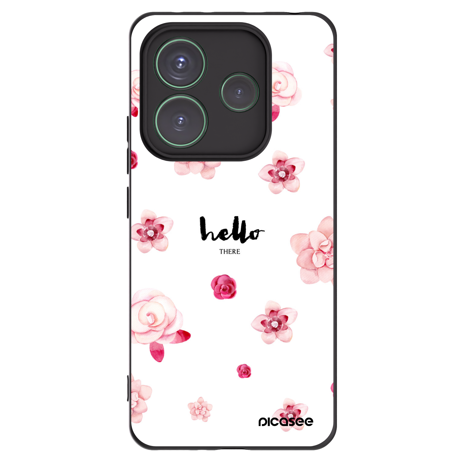 Picasee crna silikonska maskica za Xiaomi Redmi Note 14 5G - Hello there