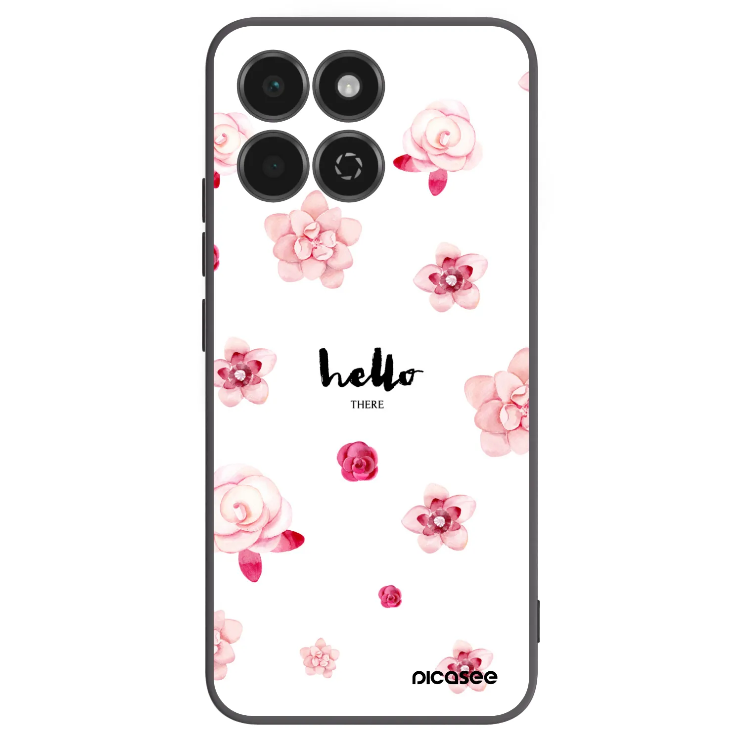 Picasee crna silikonska maskica za Honor 200 Smart 5G - Hello there