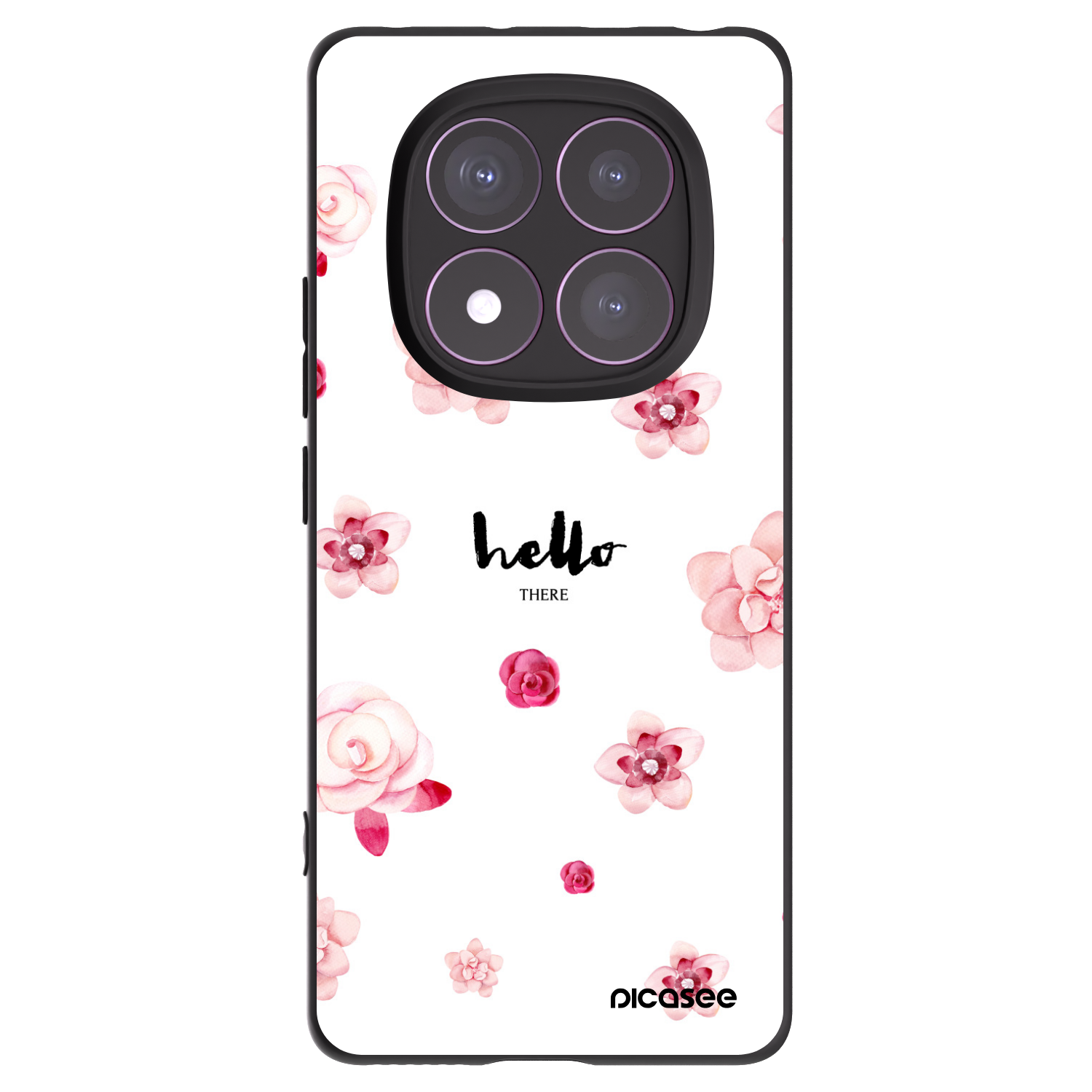 Picasee crna silikonska maskica za Xiaomi Redmi Note 14 Pro 4G - Hello there
