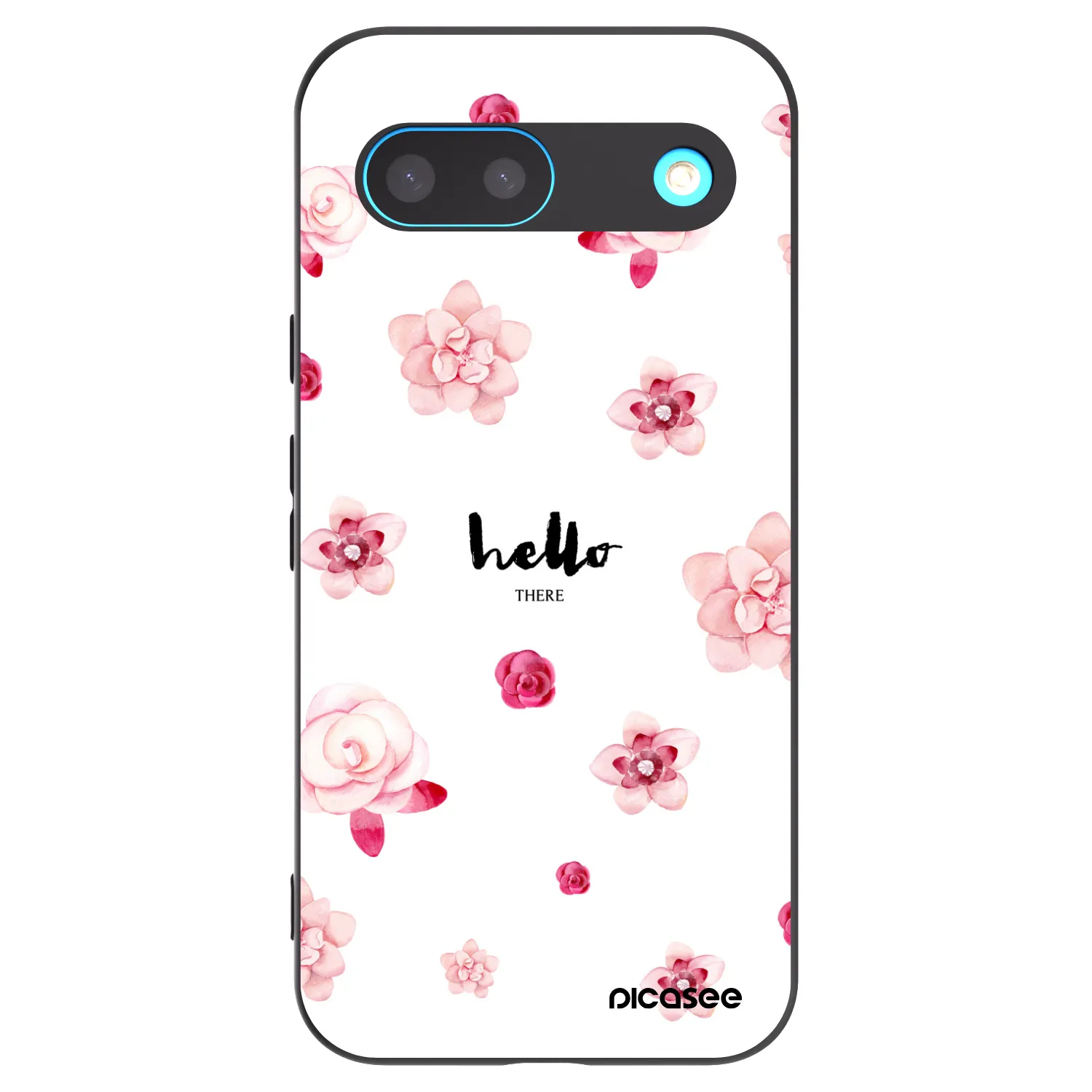Picasee crna silikonska maskica za Google Pixel 8 - Hello there