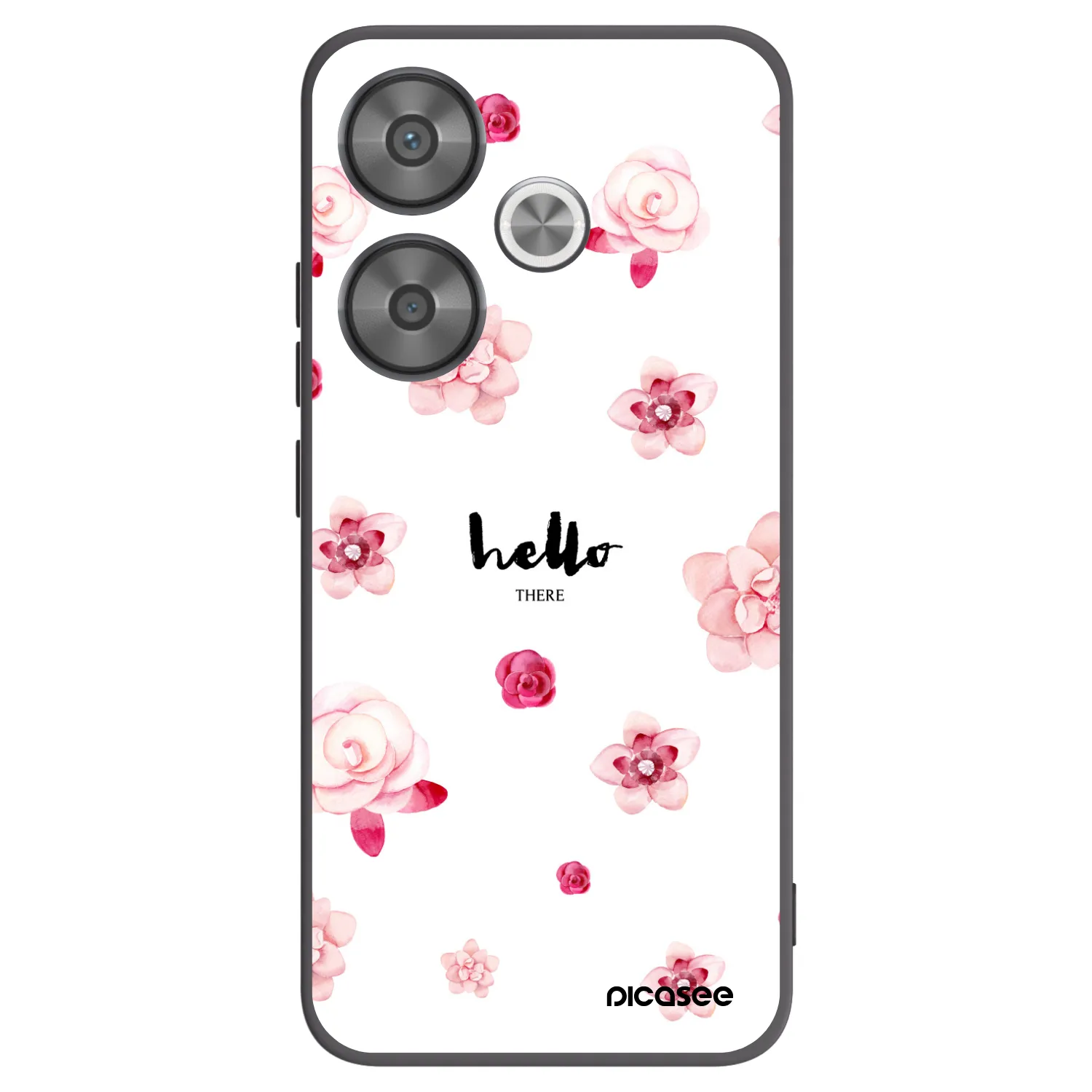 Picasee crna silikonska maskica za Xiaomi Poco F6 - Hello there