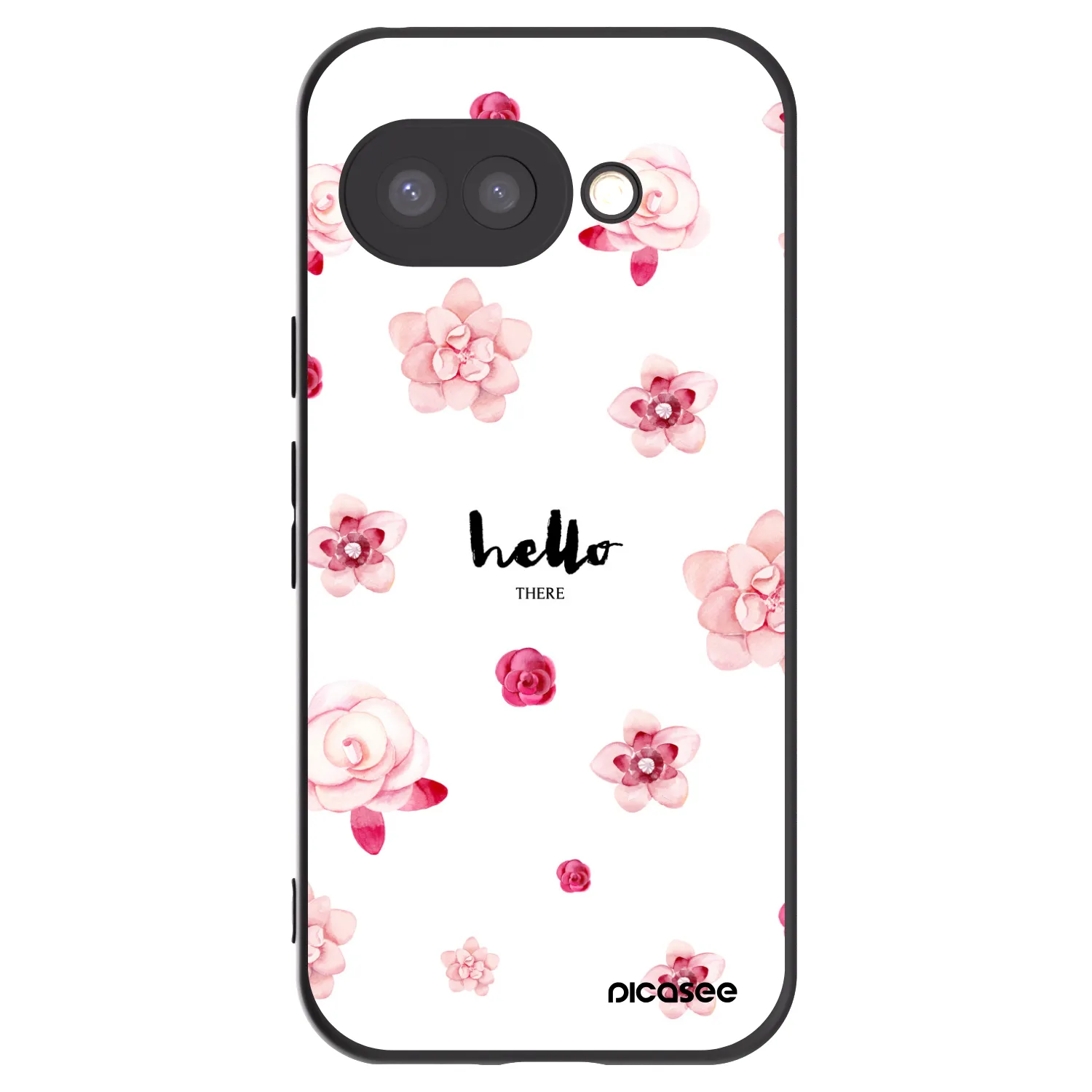Picasee crna silikonska maskica za Google Pixel 9a - Hello there