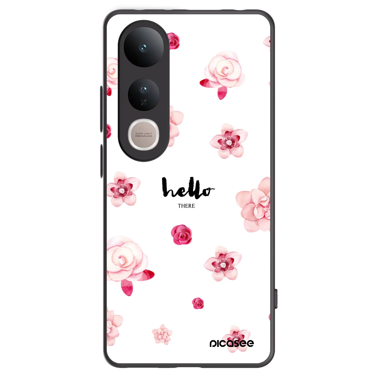 Picasee crna silikonska maskica za Vivo V50 Lite 5G - Hello there