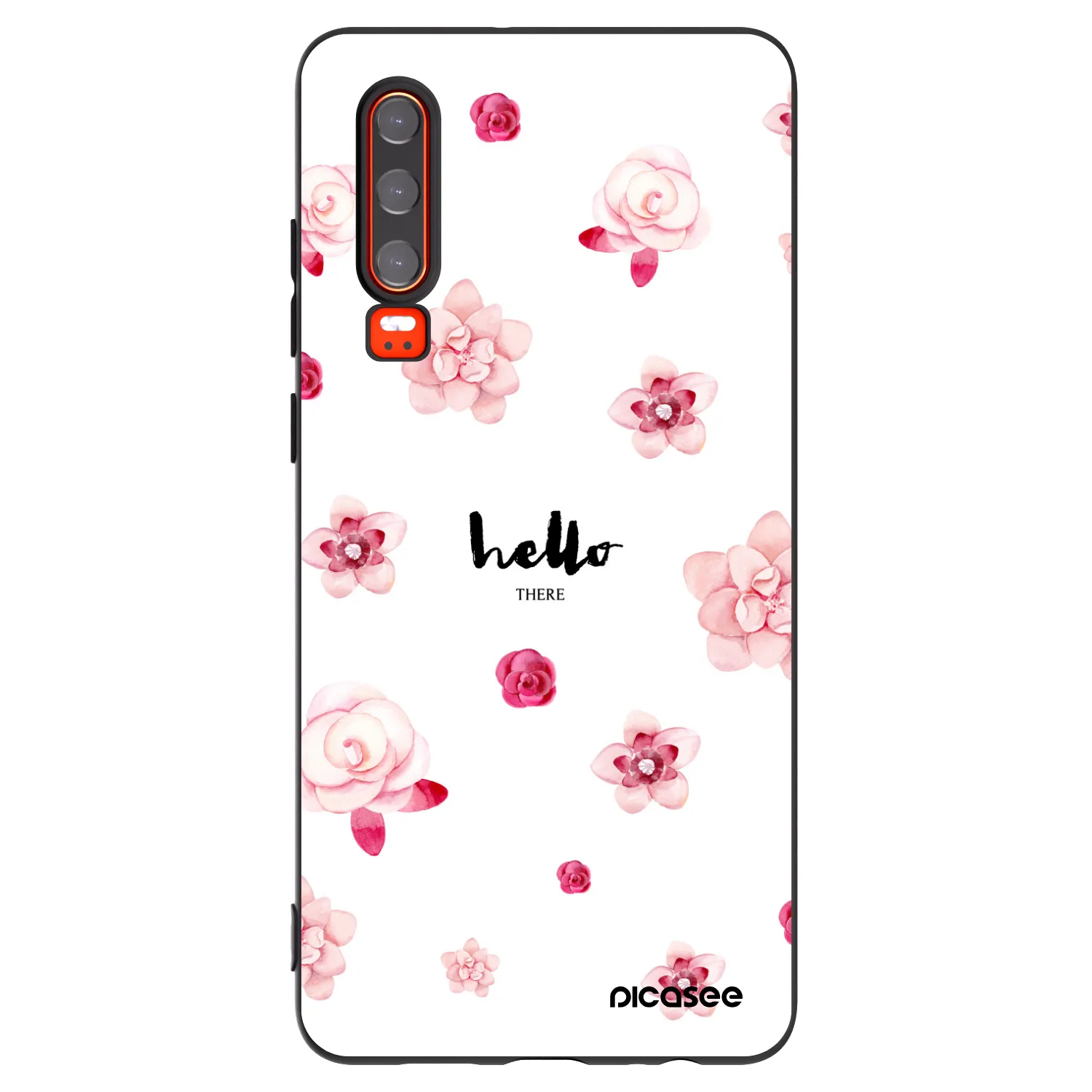 Picasee crna silikonska maskica za Huawei P30 - Hello there