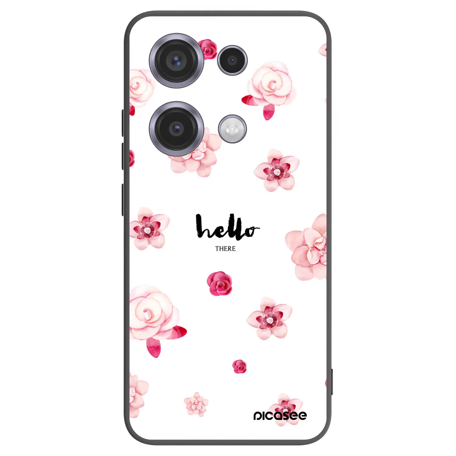 Picasee crna silikonska maskica za Xiaomi Redmi Note 14S - Hello there