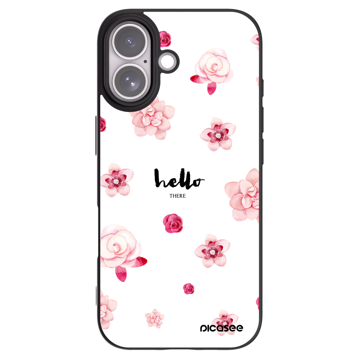 Picasee crna silikonska maskica za Apple iPhone 17 - Hello there