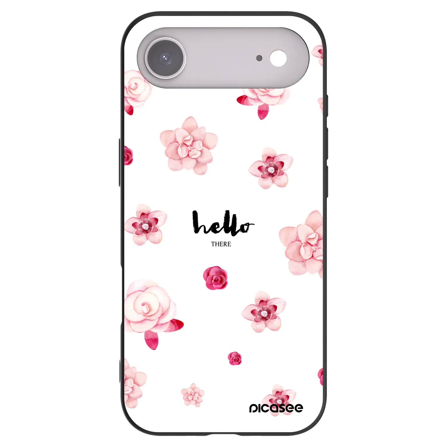 Picasee crna silikonska maskica za Apple iPhone Air - Hello there