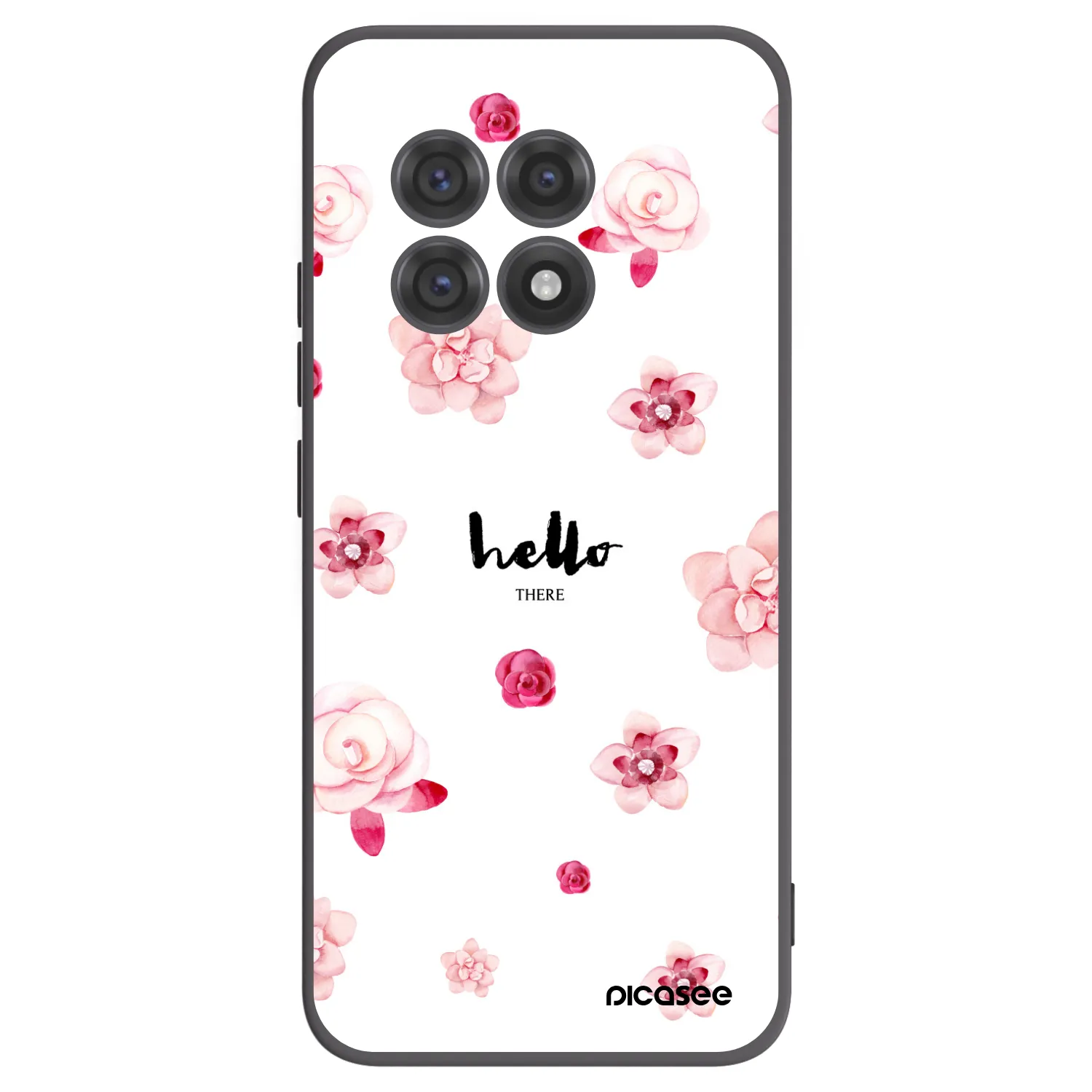 Picasee crna silikonska maskica za OnePlus 13R 5G - Hello there