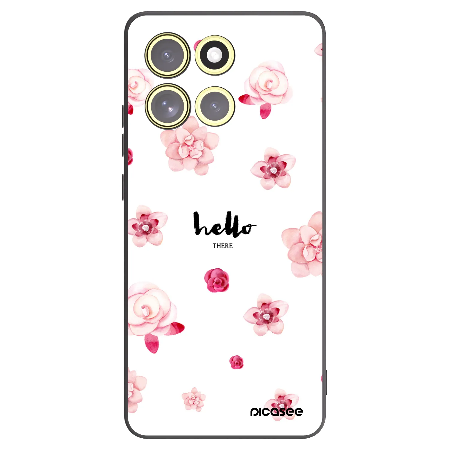 Picasee crna silikonska maskica za Motorola Moto G86 5G - Hello there