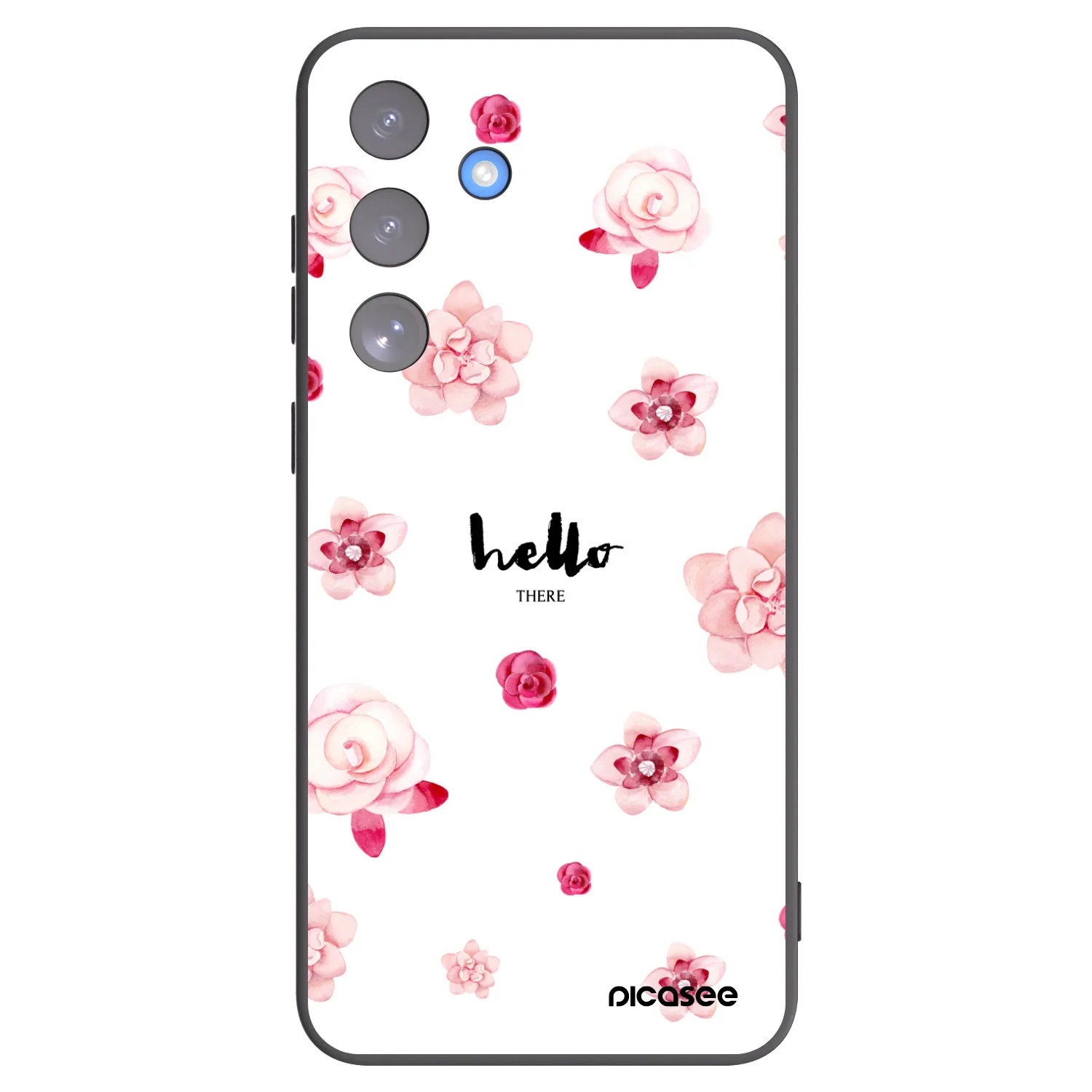 Picasee crna silikonska maskica za Samsung Galaxy S25 FE 5G - Hello there