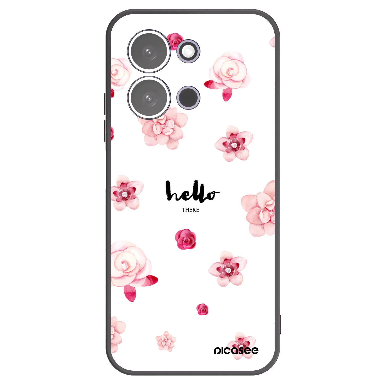 Picasee crna silikonska maskica za Xiaomi Redmi 15C 5G - Hello there